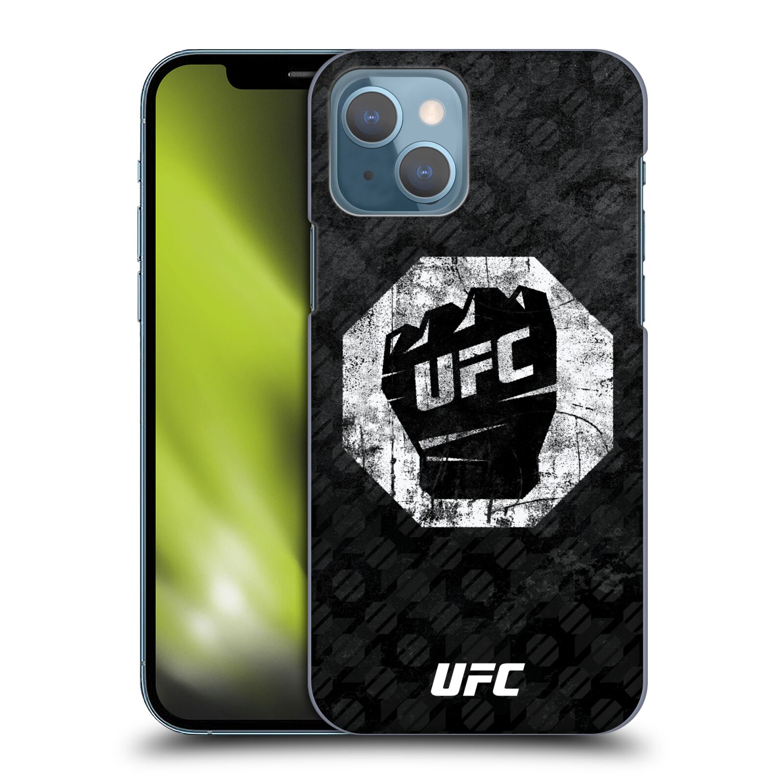 Obal na mobil Apple Iphone 13 - HEAD CASE - UFC - Logo rukavice