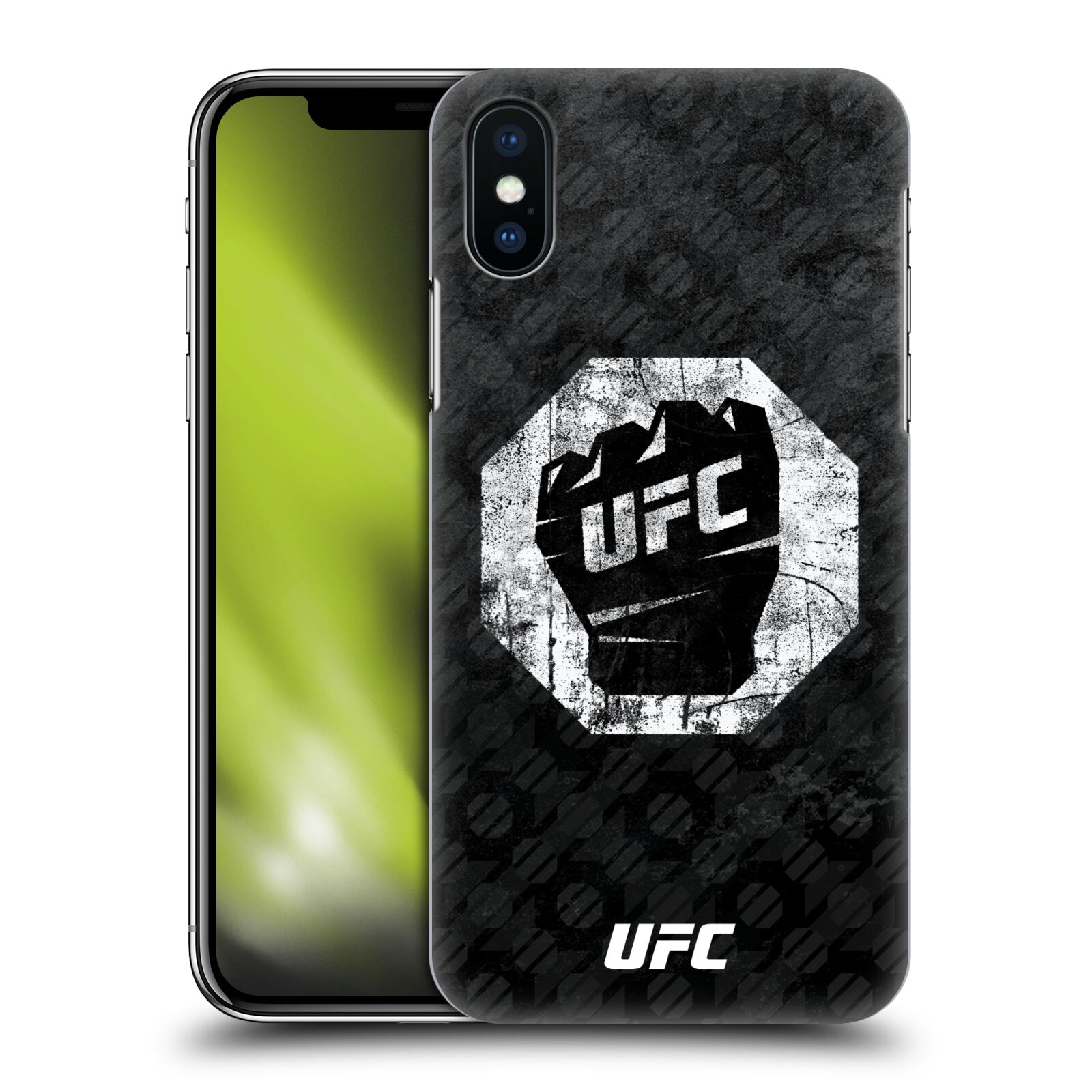Obal na mobil Apple Iphone X/XS - HEAD CASE - UFC - Logo rukavice