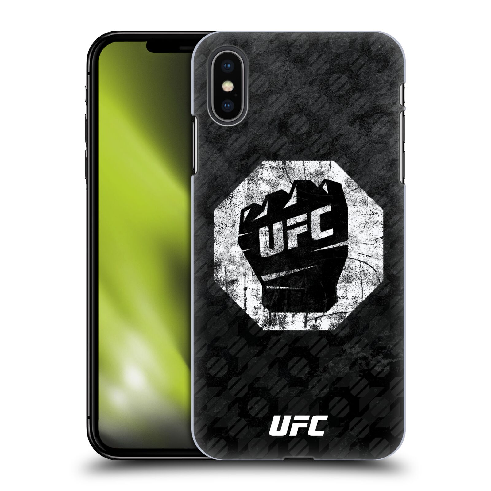 Obal na mobil Apple Iphone XS MAX - HEAD CASE - UFC - Logo rukavice