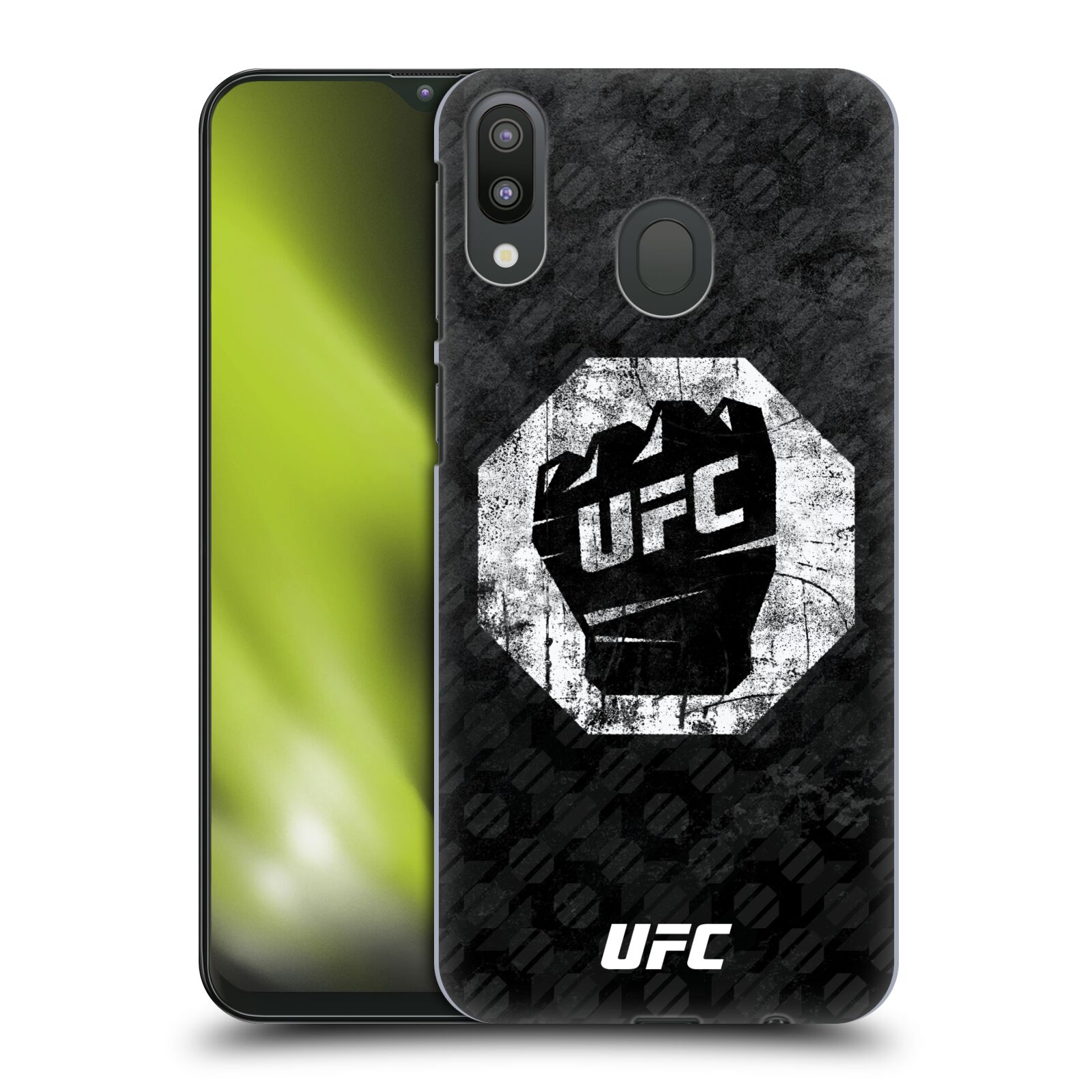 Obal na mobil Samsung Galaxy M20 - HEAD CASE - UFC - Logo rukavice