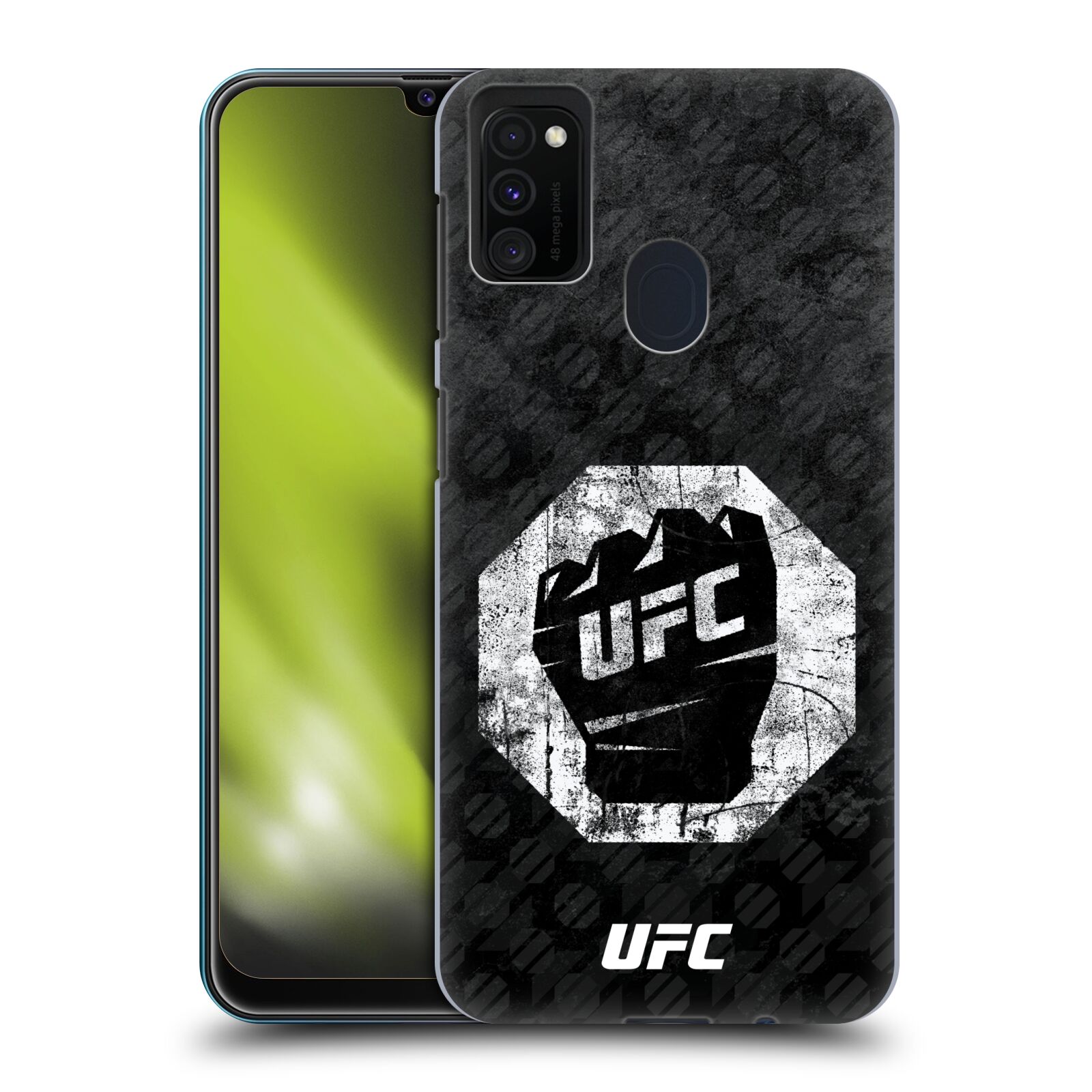 Obal na mobil Samsung Galaxy M21 - HEAD CASE - UFC - Logo rukavice
