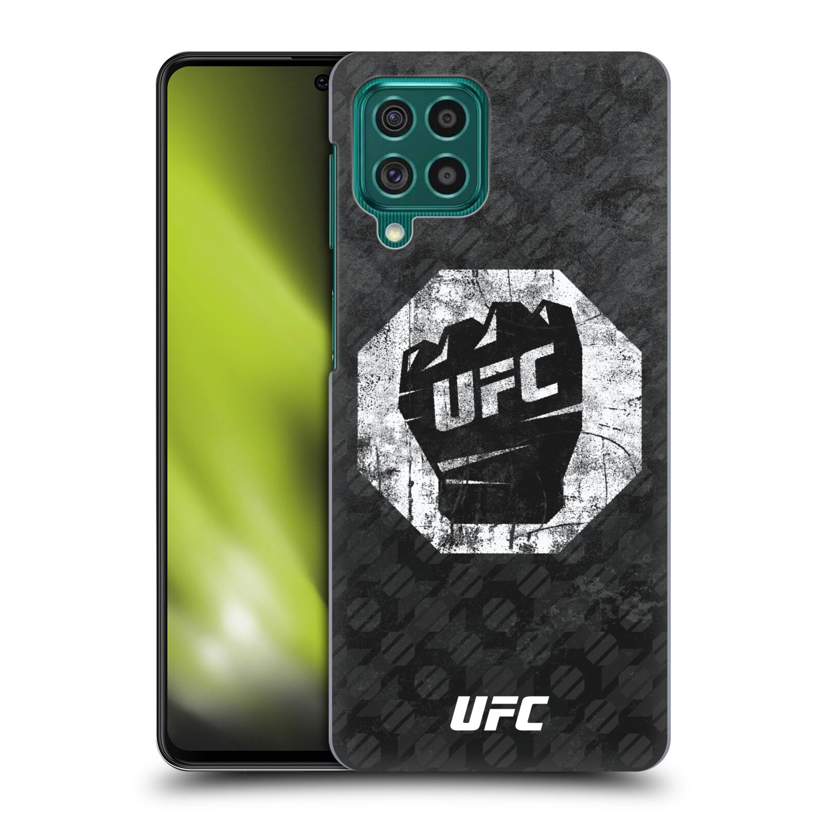 Obal na mobil Samsung Galaxy M62 - HEAD CASE - UFC - Logo rukavice