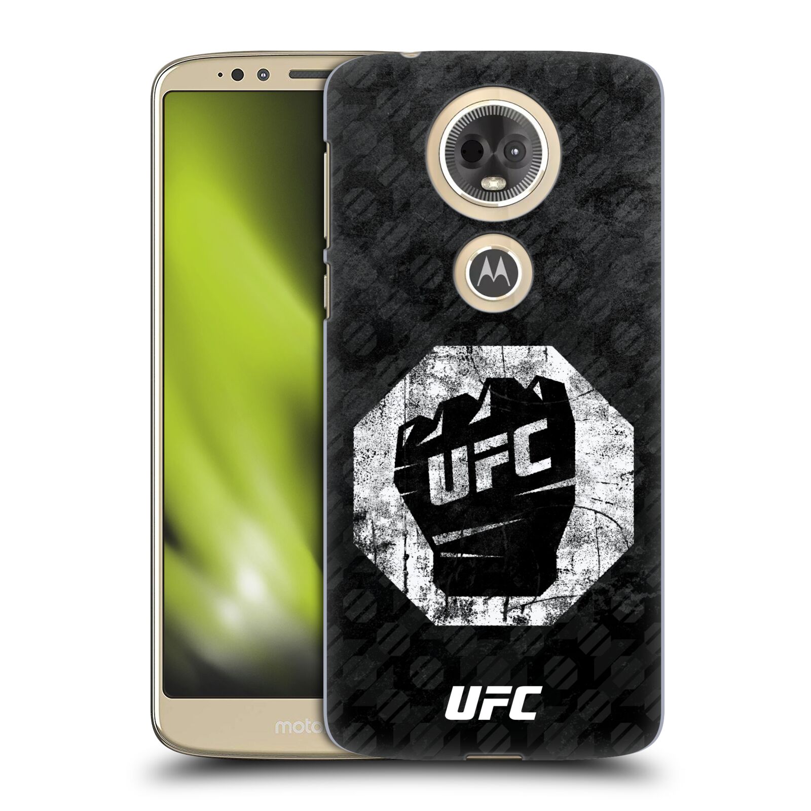 Obal na mobil Motorola Moto E5 PLUS - HEAD CASE - UFC - Logo rukavice