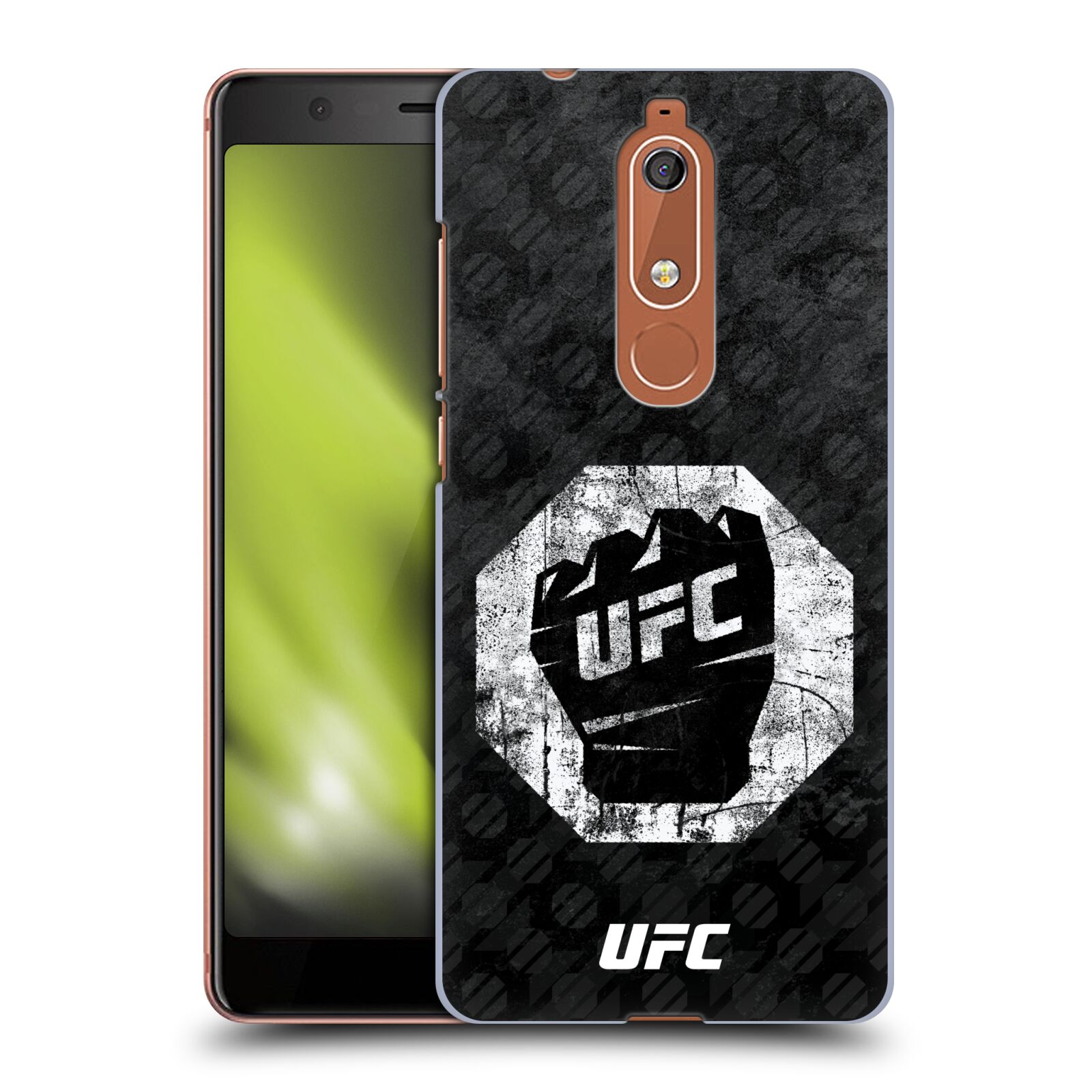 Obal na mobil Nokia 5.1 - HEAD CASE - UFC - Logo rukavice