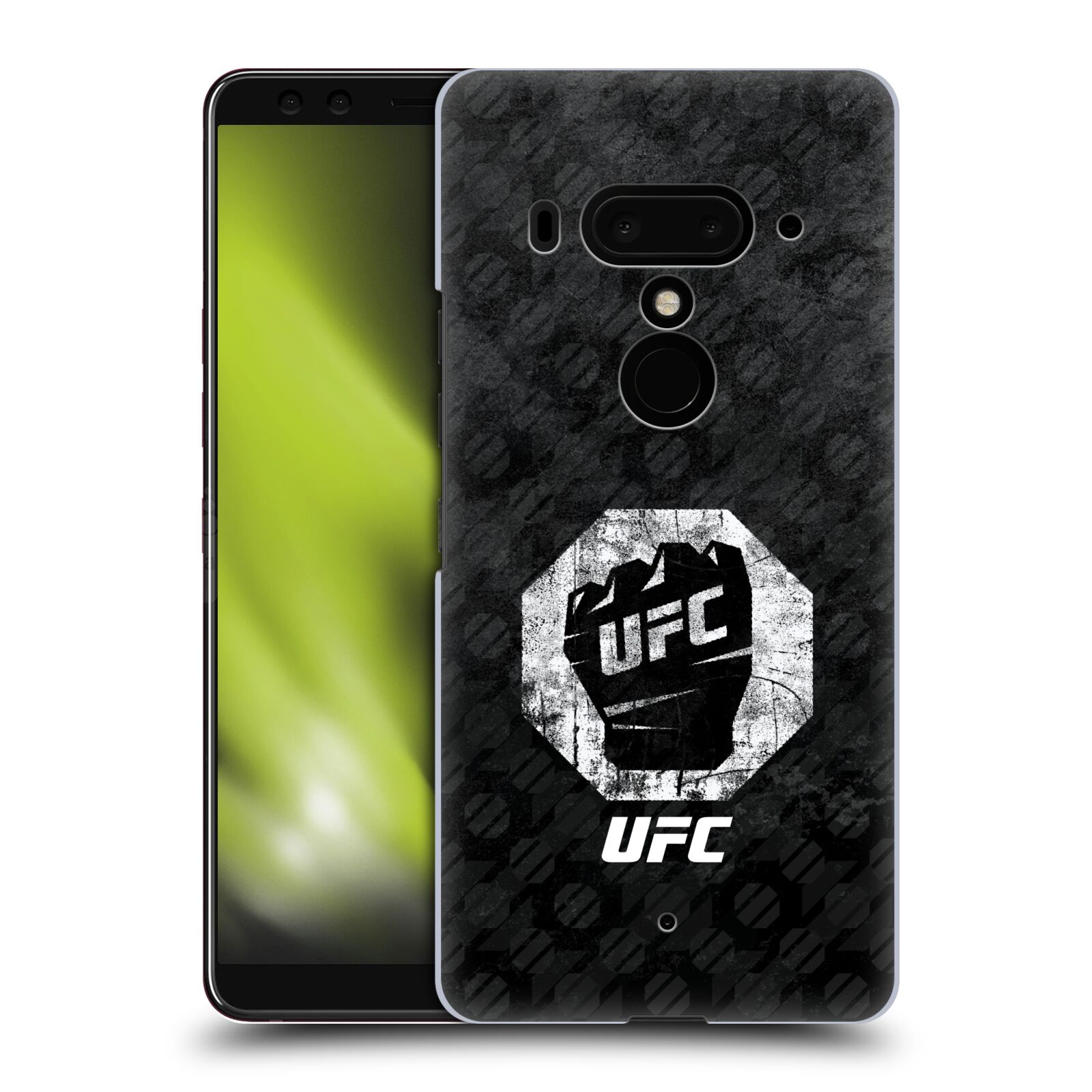 Obal na mobil HTC U 12 PLUS / U 12+ DUAL SIM - HEAD CASE - UFC - Logo rukavice