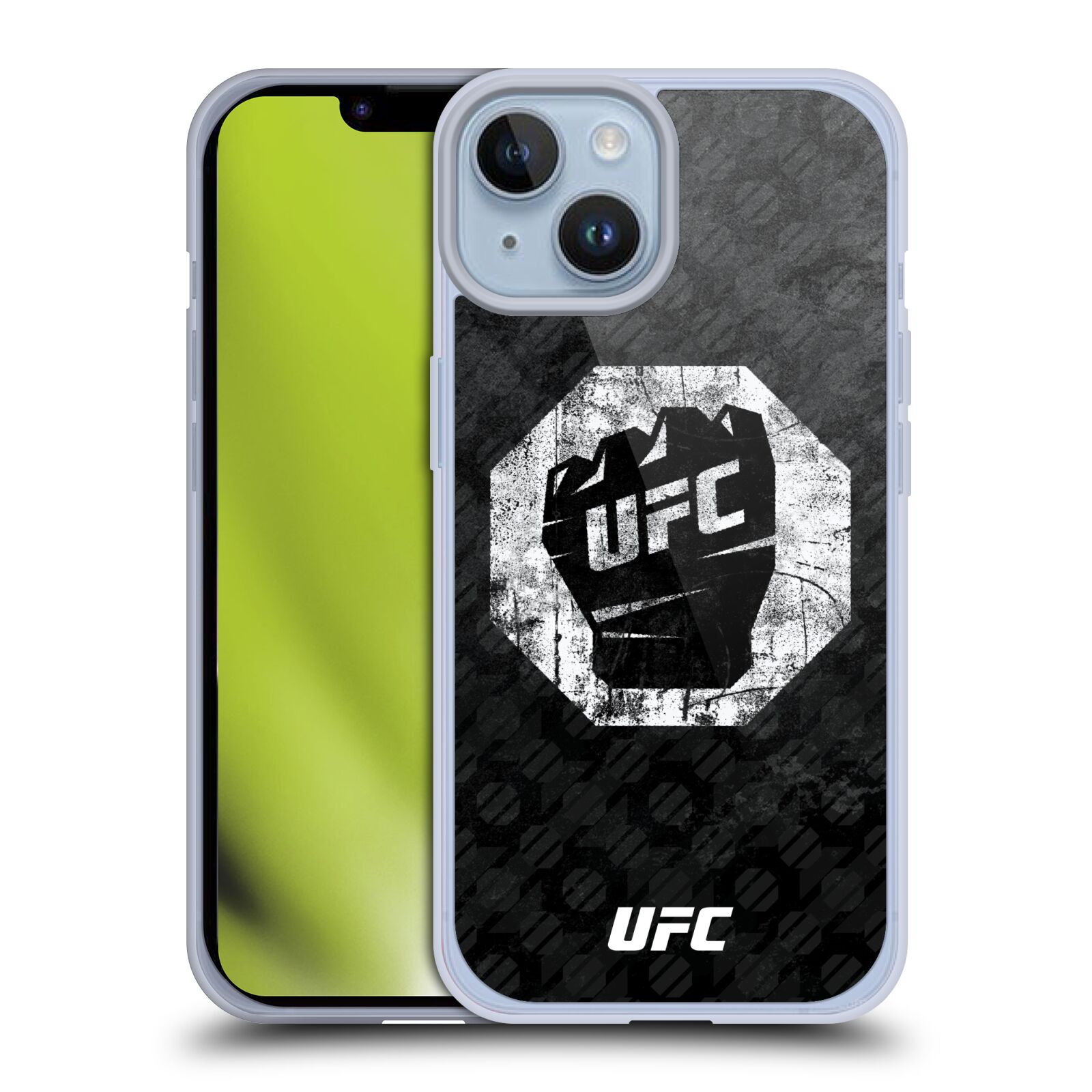 Obal na mobil Apple Iphone 14 - HEAD CASE - UFC - Logo rukavice