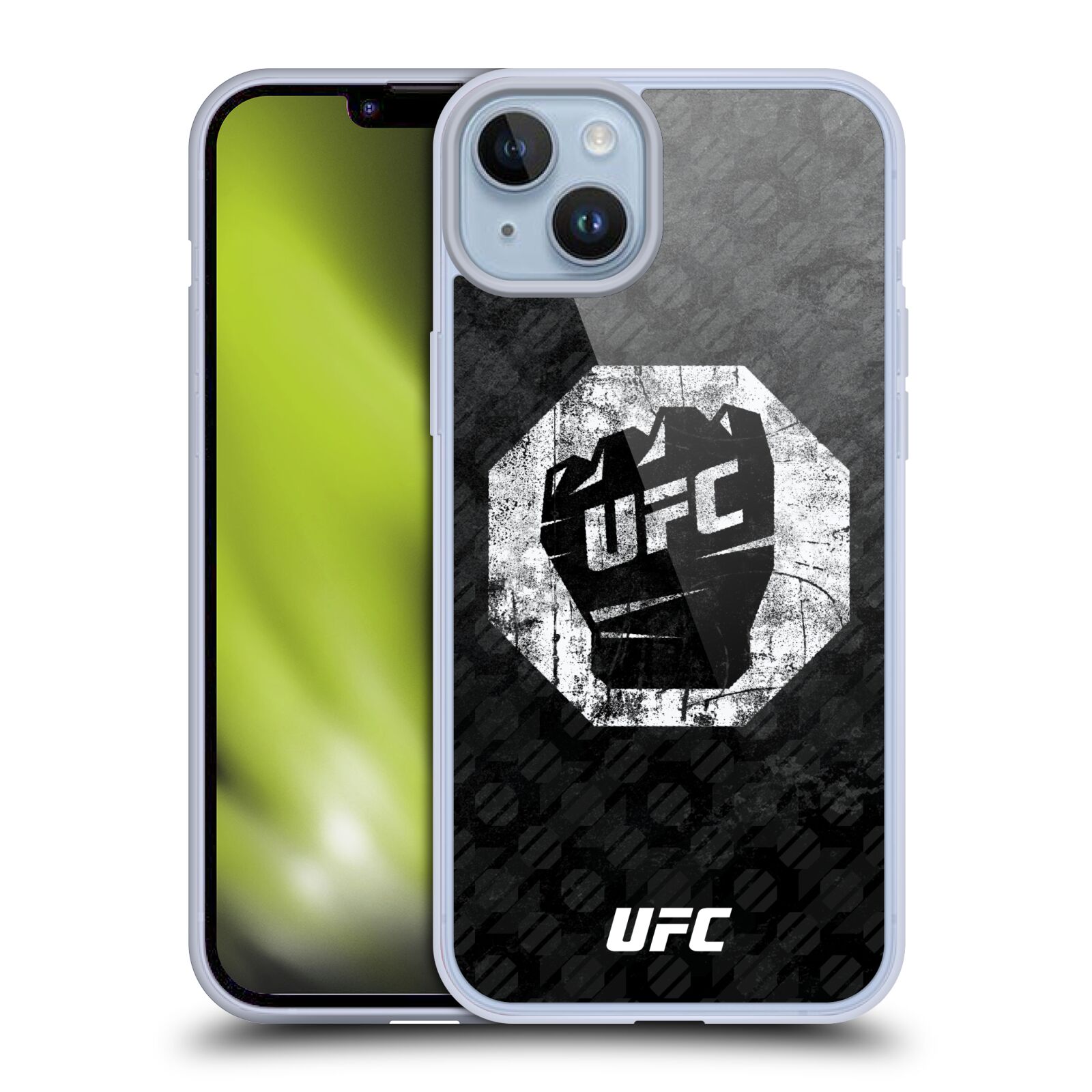 Obal na mobil Apple Iphone 14 PLUS - HEAD CASE - UFC - Logo rukavice