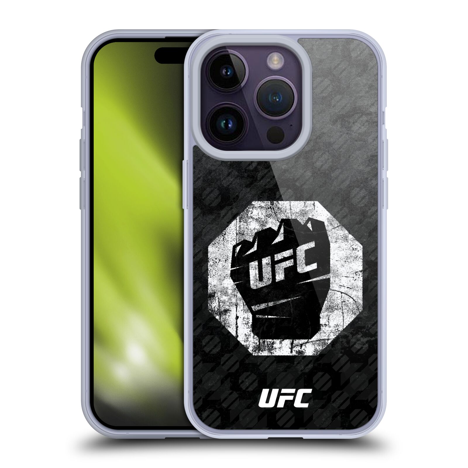 Obal na mobil Apple Iphone 14 PRO - HEAD CASE - UFC - Logo rukavice