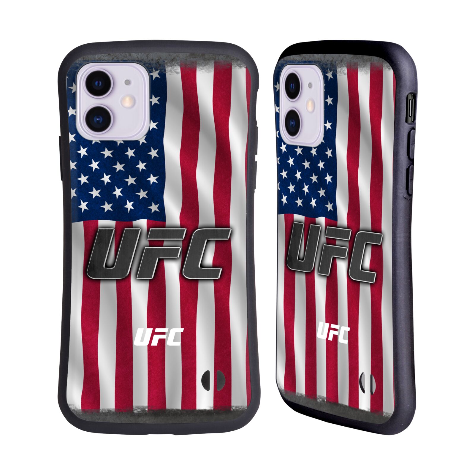 Odolný zadní obal pro mobil Apple Iphone 11 - HEAD CASE - UFC - Americká vlajka
