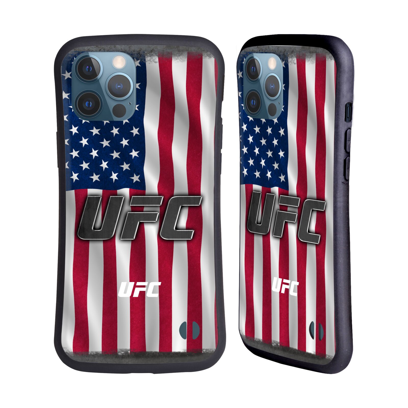 Odolný zadní obal pro mobil Apple iPhone 12 PRO MAX - HEAD CASE - UFC - Americká vlajka