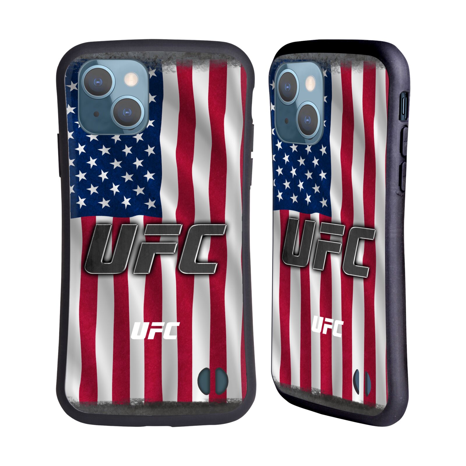 Odolný zadní obal pro mobil Apple iPhone 13 - HEAD CASE - UFC - Americká vlajka
