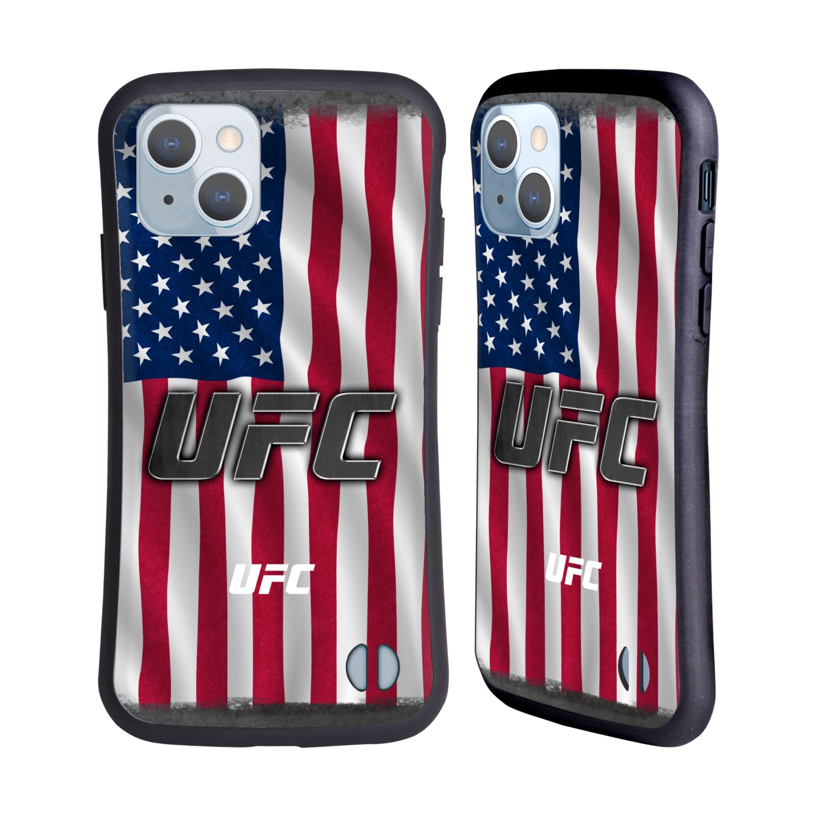 Odolný zadní obal pro mobil Apple iPhone 14 - HEAD CASE - UFC - Americká vlajka