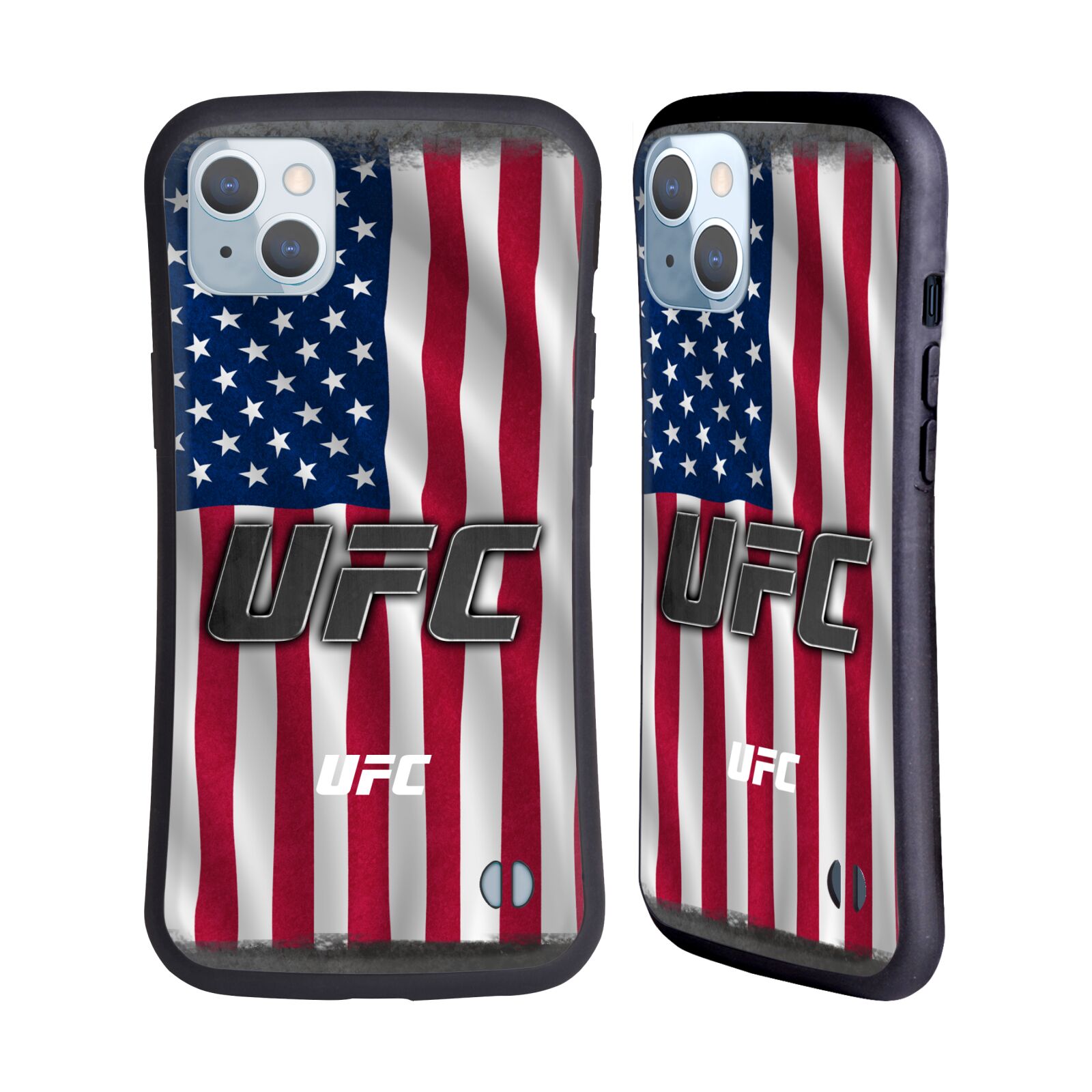 Odolný zadní obal pro mobil Apple iPhone 14 PLUS - HEAD CASE - UFC - Americká vlajka