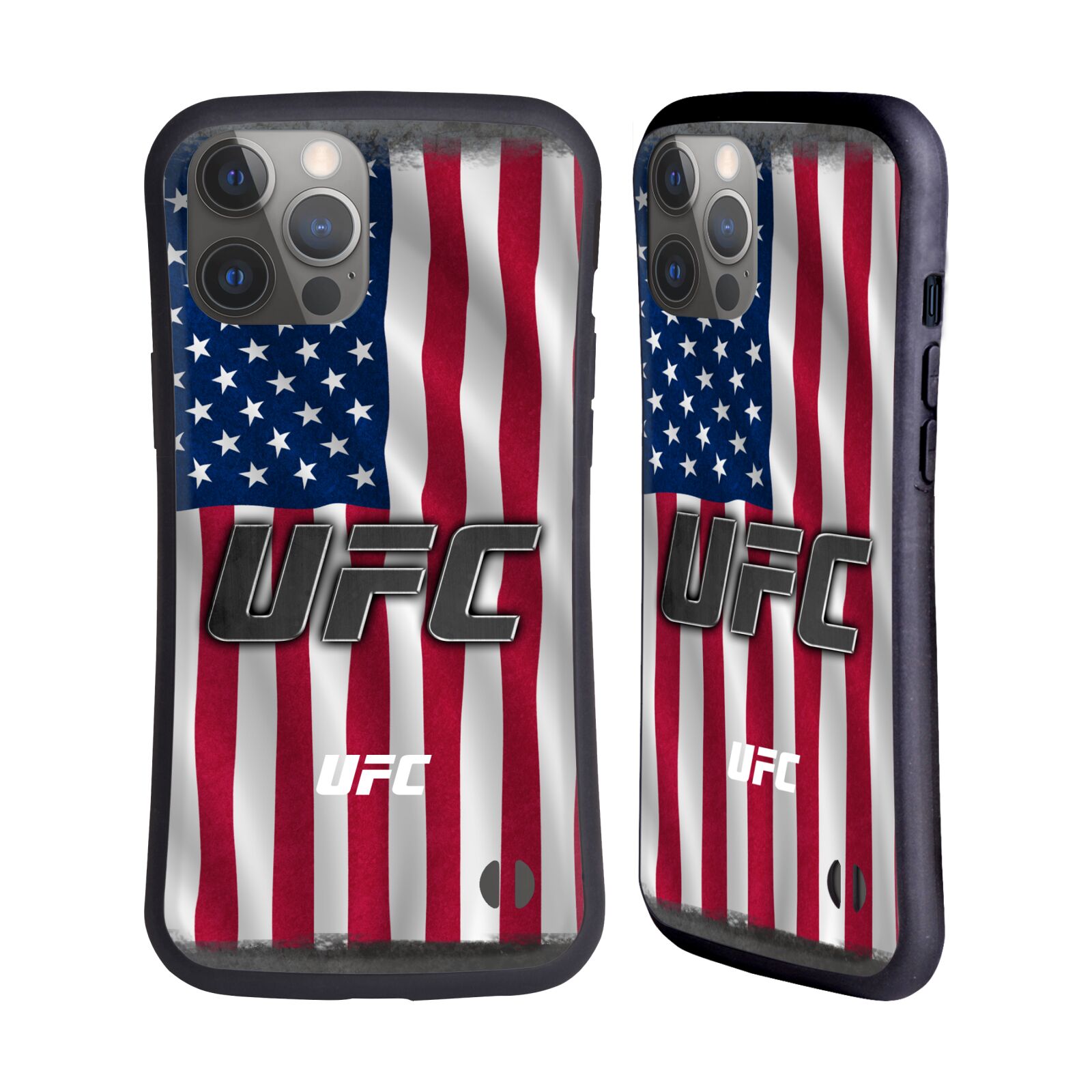 Odolný zadní obal pro mobil Apple iPhone 14 PRO MAX - HEAD CASE - UFC - Americká vlajka
