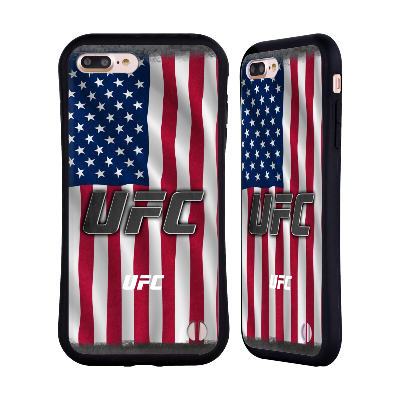Odolný zadní obal pro mobil Apple Iphone 7+ /  8+ - HEAD CASE - UFC - Americká vlajka