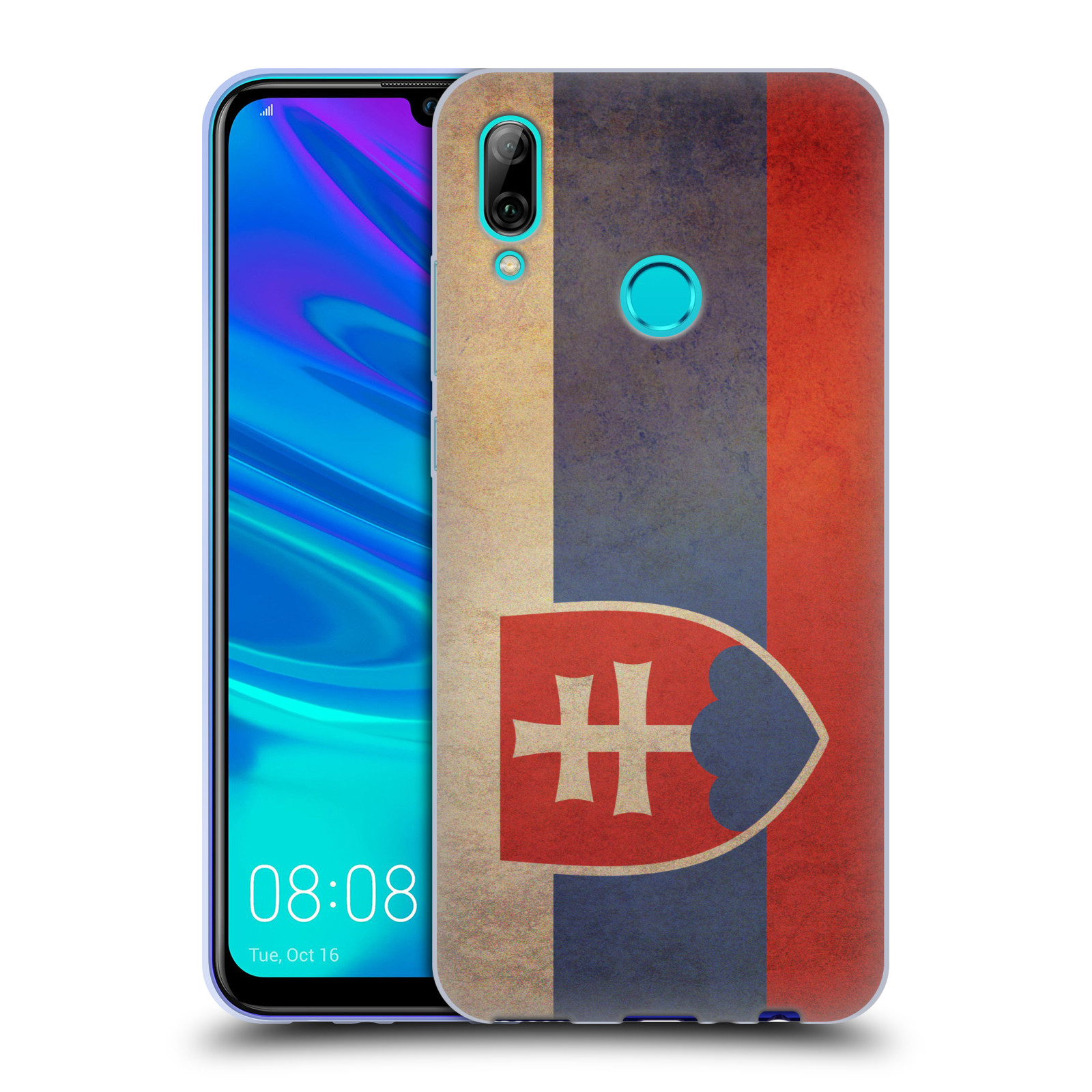 Pouzdro na mobil Huawei P Smart 2019 - HEAD CASE - vlajky Slovenská republika