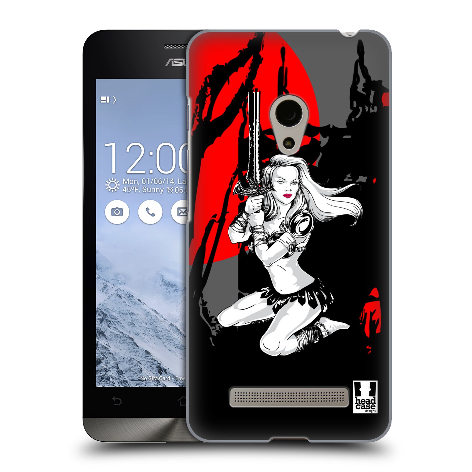 HEAD CASE plastový obal na mobil Asus Zenfone 5 vzor Komixové bojovnice AMAZONKA