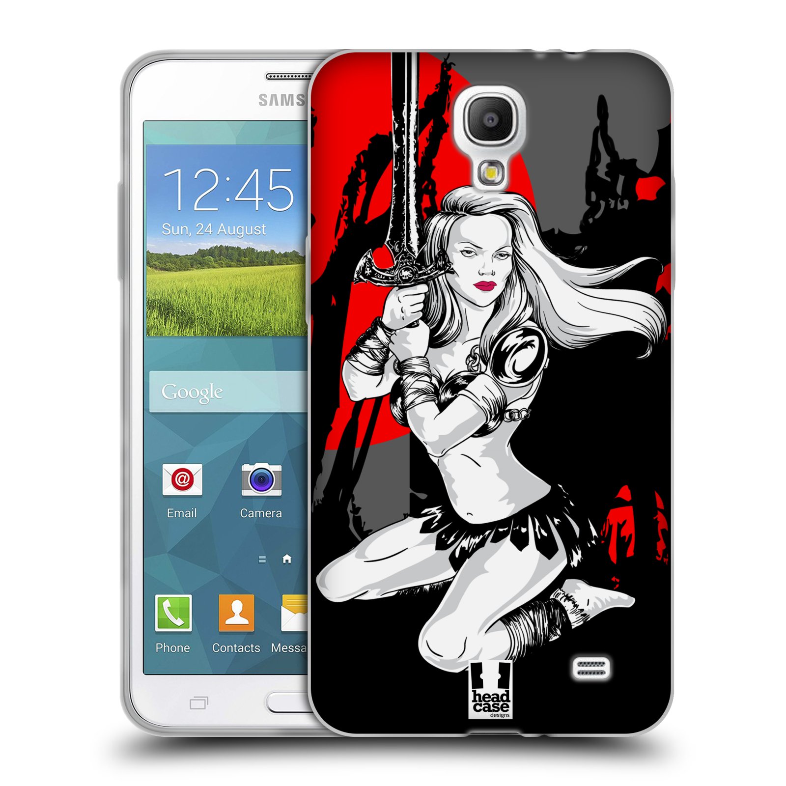HEAD CASE silikonový obal na mobil Samsung Galaxy Mega 2 vzor Komixové bojovnice AMAZONKA