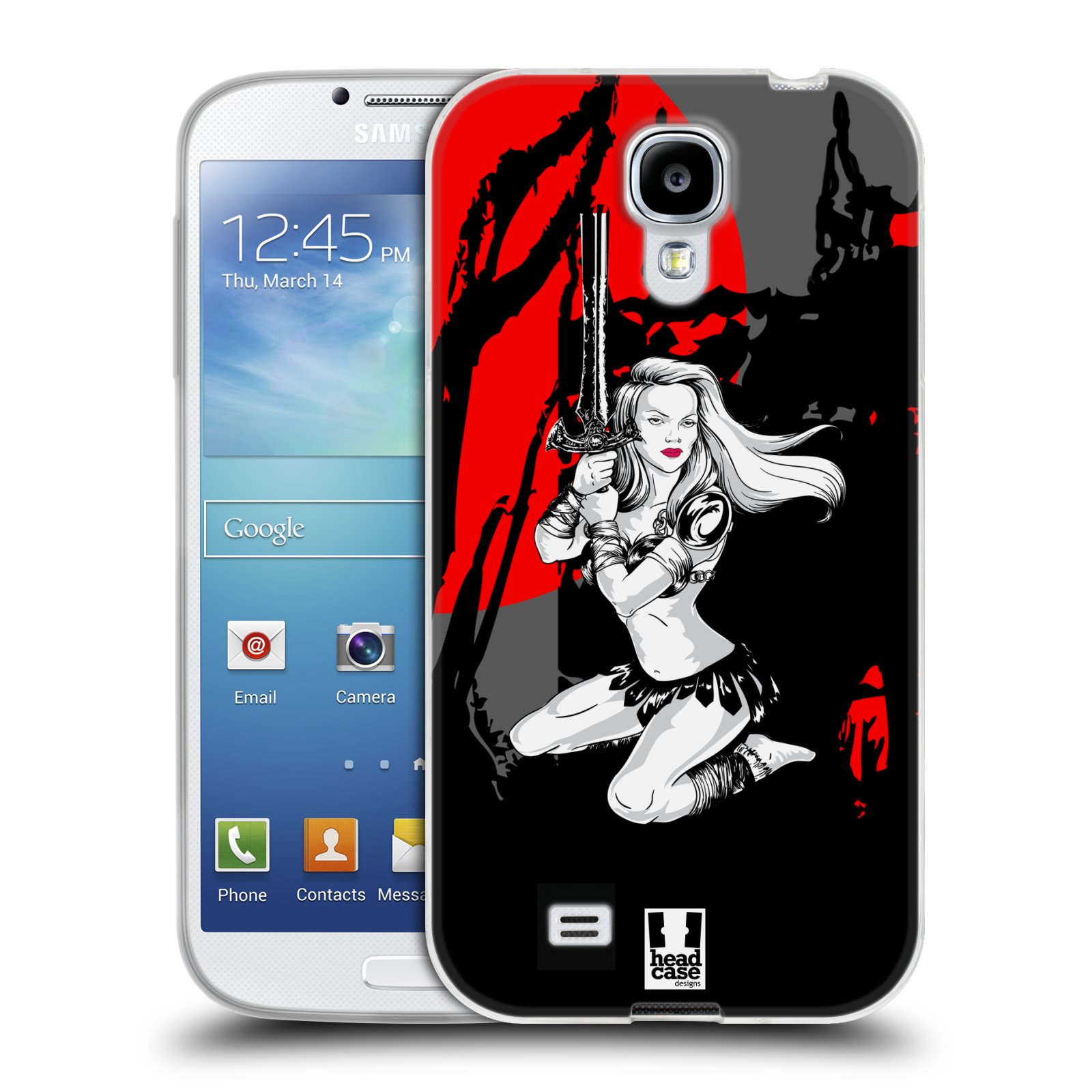 HEAD CASE silikonový obal na mobil Samsung Galaxy S4 i9500 vzor Komixové bojovnice AMAZONKA