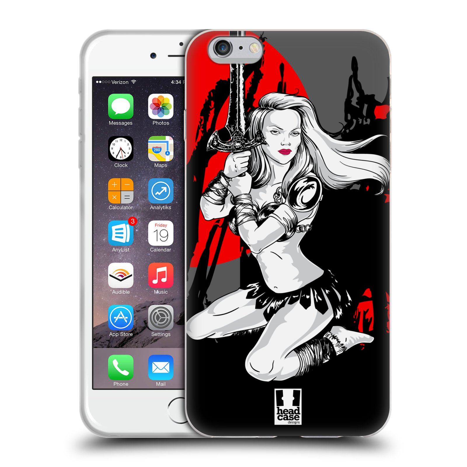 HEAD CASE silikonový obal na mobil Apple Iphone 6 PLUS/ 6S PLUS vzor Komixové bojovnice AMAZONKA