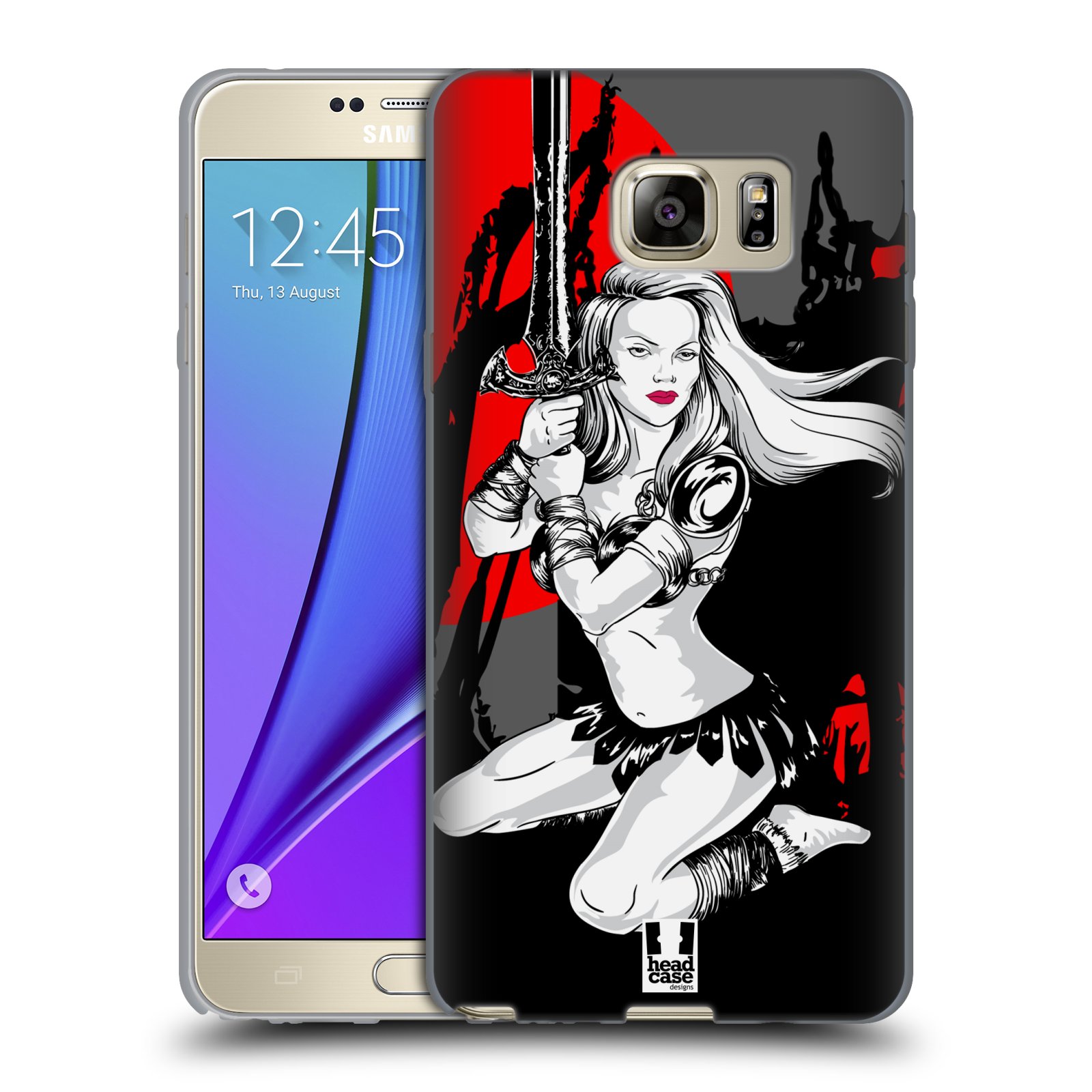HEAD CASE silikonový obal na mobil Samsung Galaxy Note 5 (N920) vzor Komixové bojovnice AMAZONKA