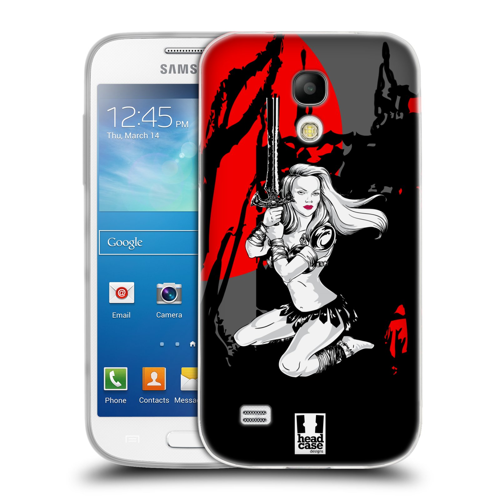 HEAD CASE silikonový obal na mobil Samsung Galaxy S4 MINI vzor Komixové bojovnice AMAZONKA
