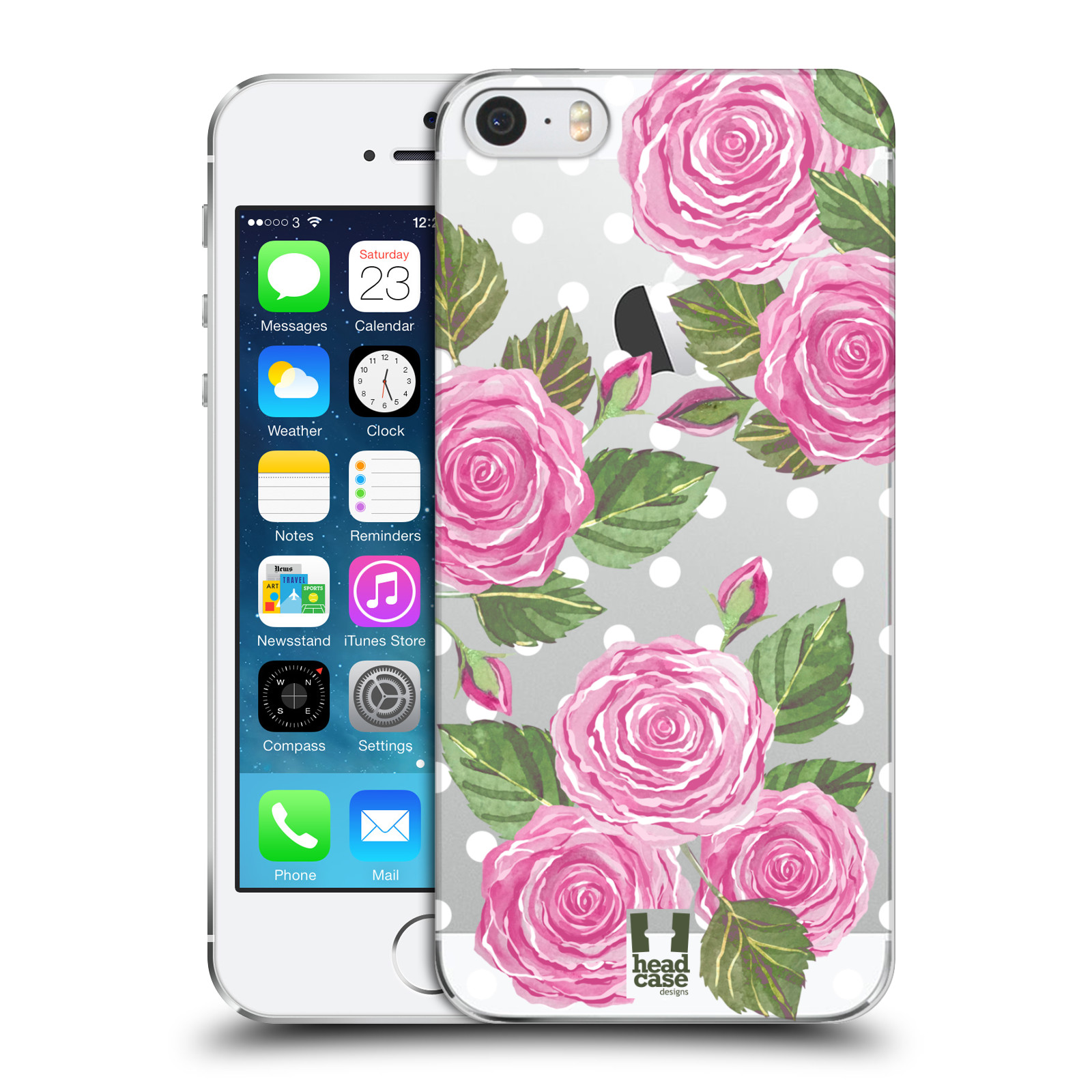 Plastové pouzdro pro mobil Apple Iphone 5 / 5S / SE Anglické růže růžová barva
