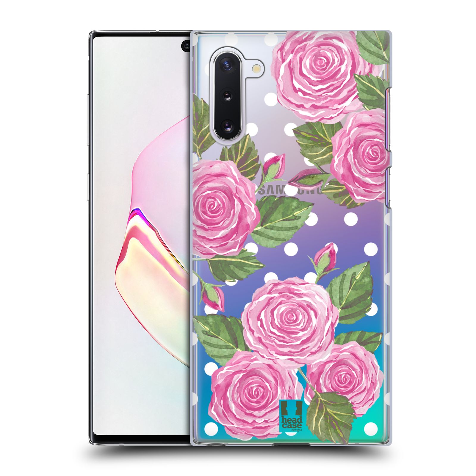 Pouzdro na mobil Samsung Galaxy Note 10 - HEAD CASE - Anglické růže růžová barva