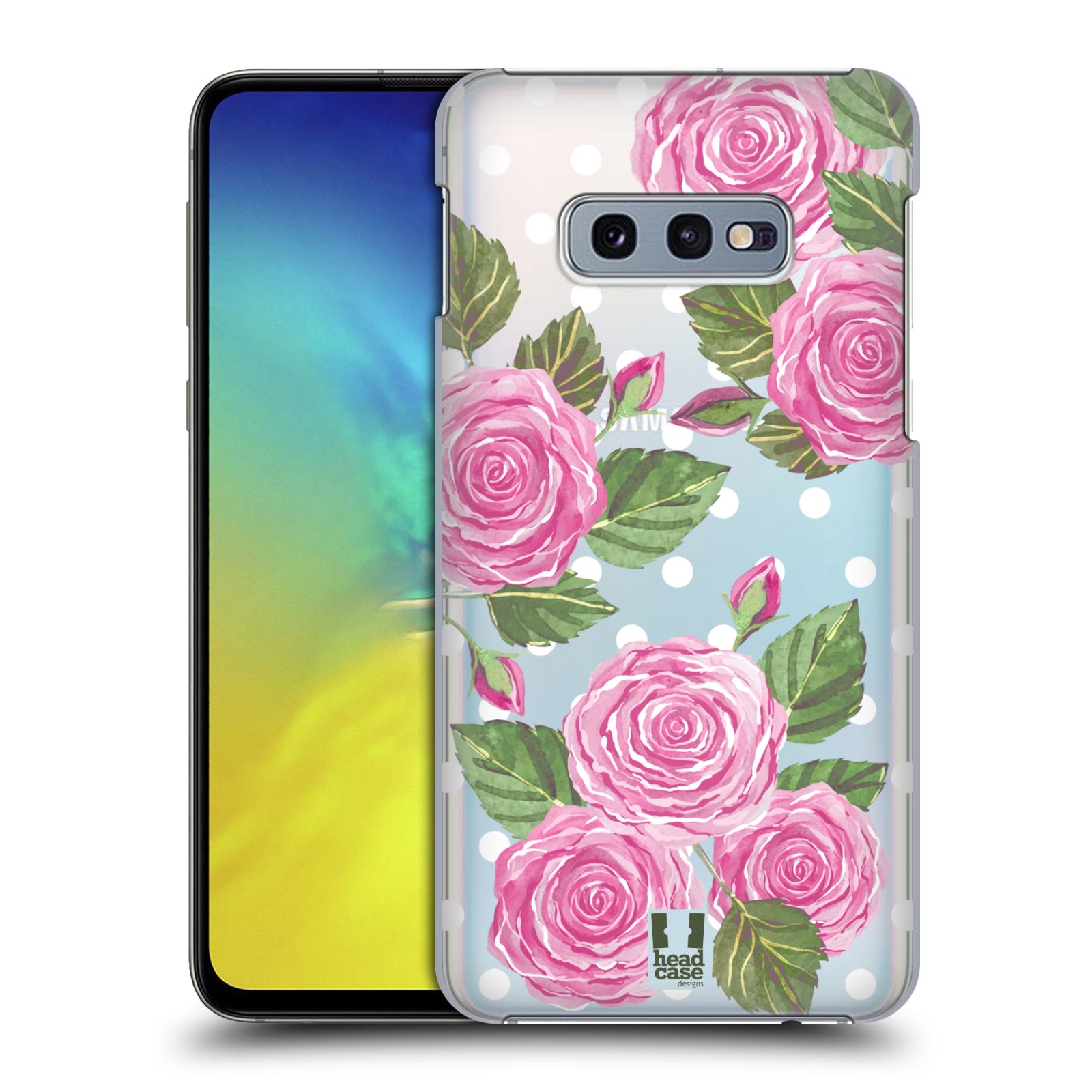 Pouzdro na mobil Samsung Galaxy S10e - HEAD CASE - Anglické růže růžová barva