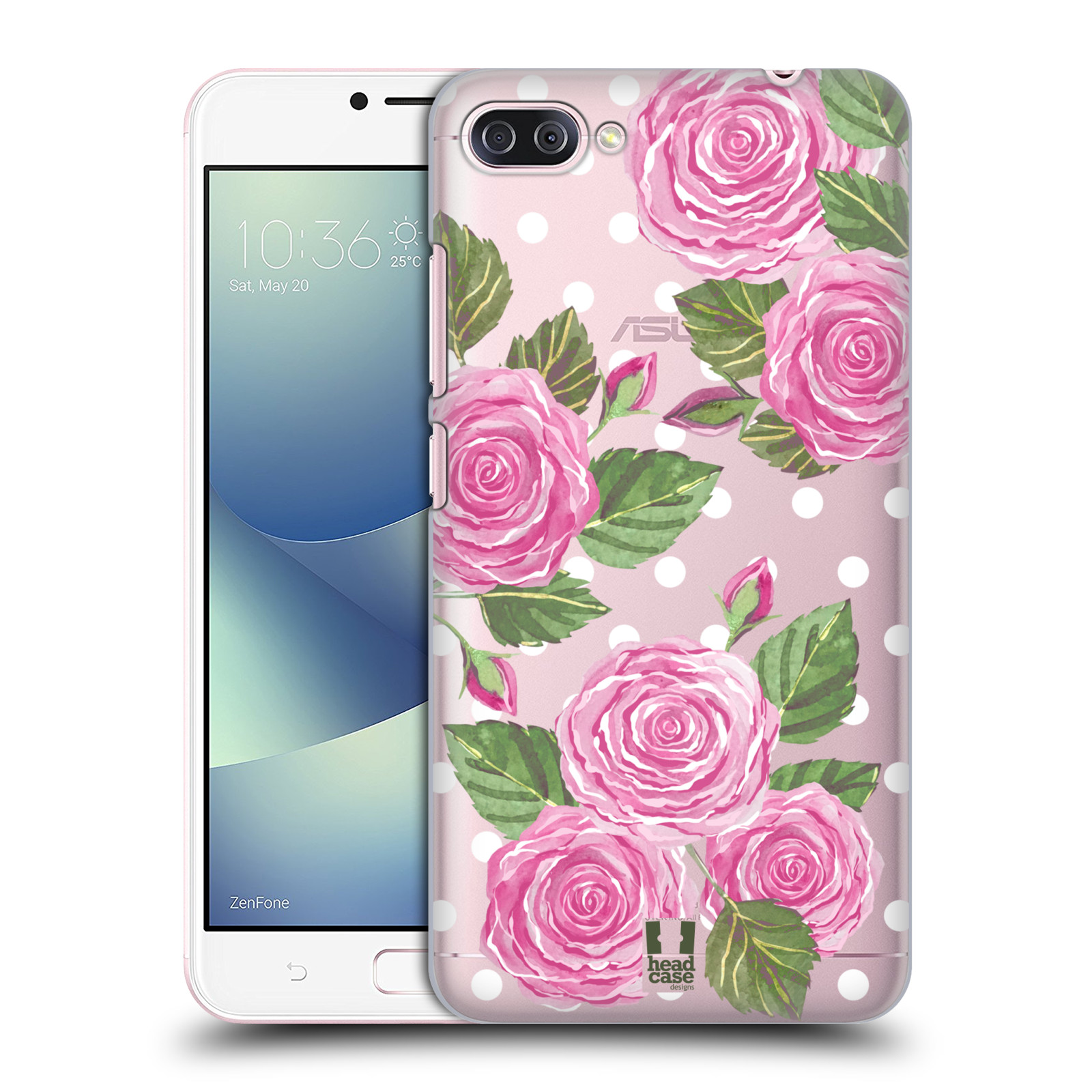 HEAD CASE plastový obal na mobil Asus Zenfone 4 MAX ZC554KL Anglické růže růžová barva