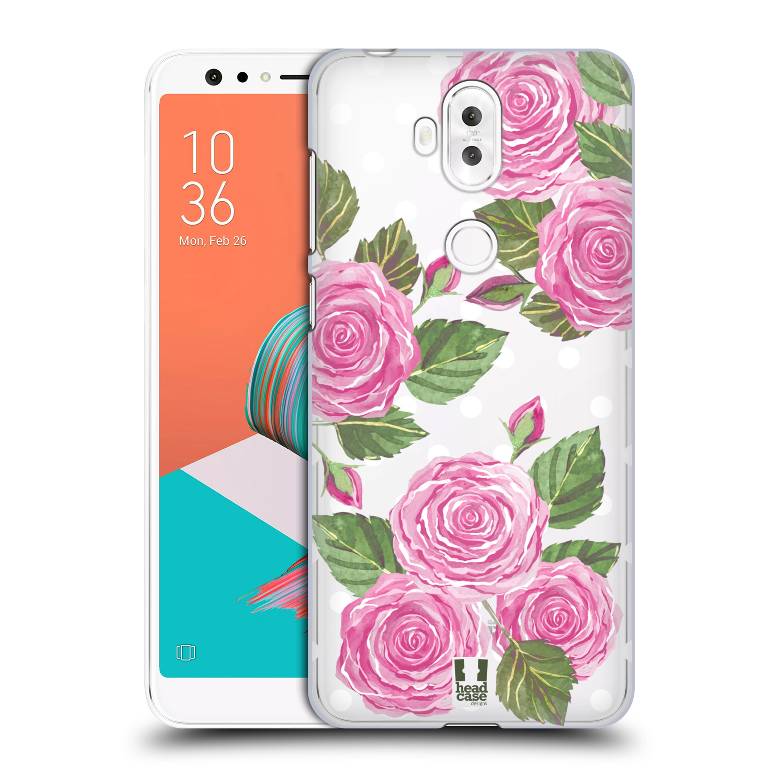 HEAD CASE plastový obal na mobil Asus Zenfone 5 LITE ZC600KL Anglické růže růžová barva