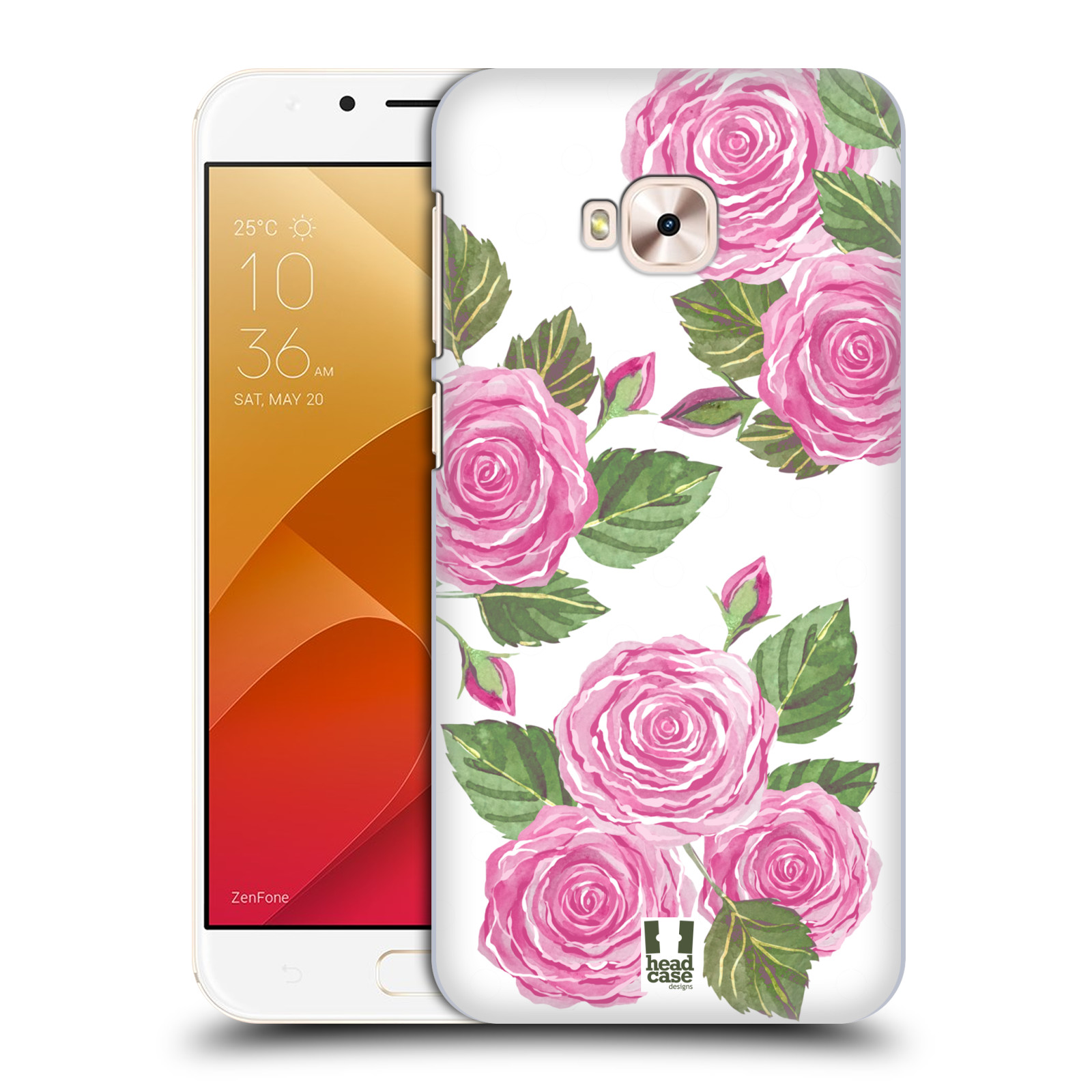 HEAD CASE plastový obal na mobil Asus Zenfone 4 Selfie Pro ZD552KL Anglické růže růžová barva