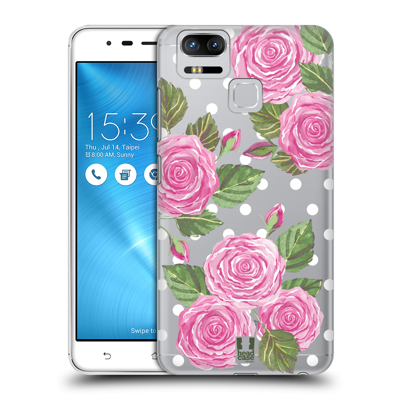 HEAD CASE plastový obal na mobil Asus Zenfone 3 Zoom ZE553KL Anglické růže růžová barva