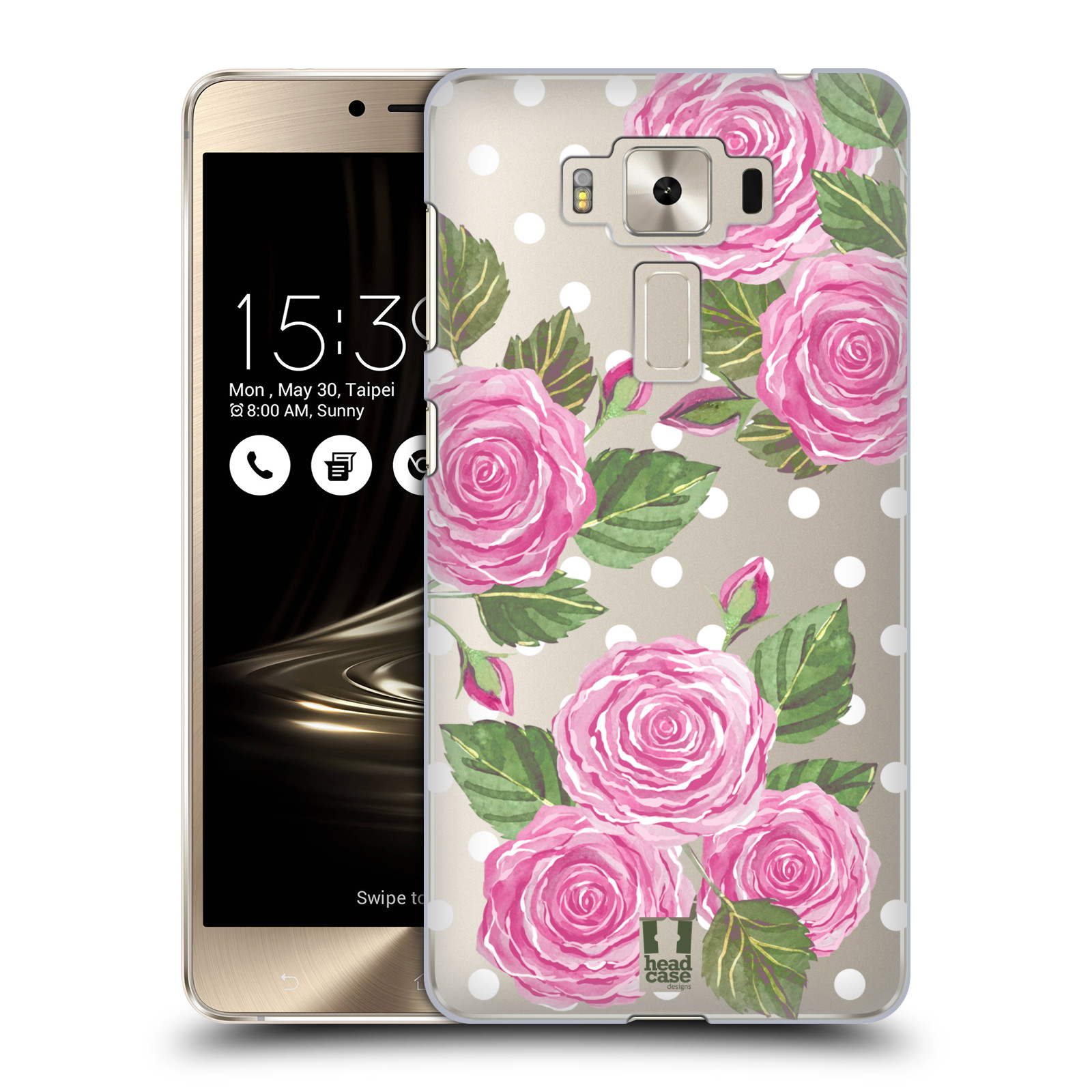 HEAD CASE plastový obal na mobil Asus Zenfone 3 DELUXE ZS550KL Anglické růže růžová barva