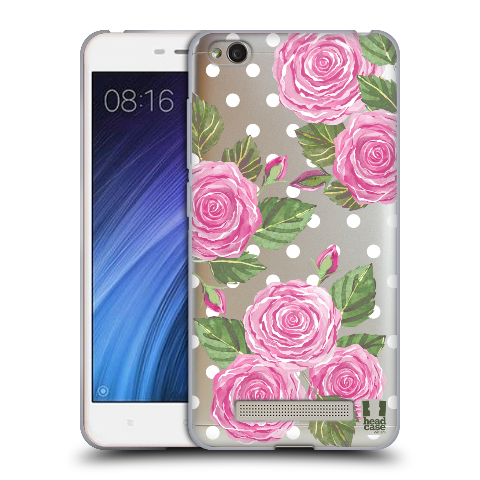 HEAD CASE silikonový obal na mobil Xiaomi Redmi 4a Anglické růže růžová barva