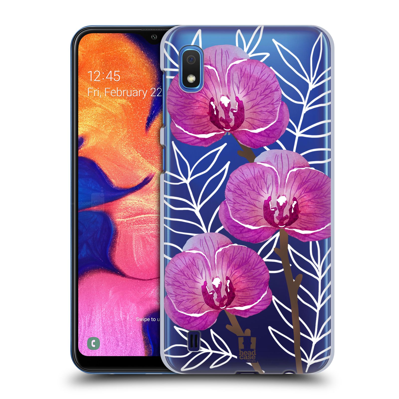 Pouzdro na mobil Samsung Galaxy A10 - HEAD CASE - Orchideje fialová
