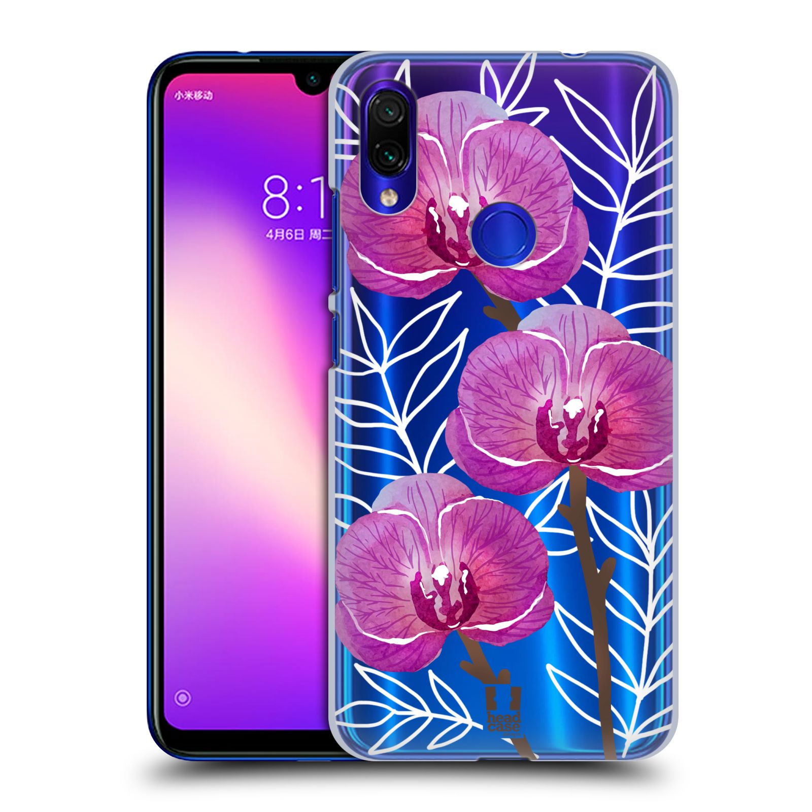 Pouzdro na mobil Xiaomi Redmi Note 7 - Head Case - Orchideje fialová
