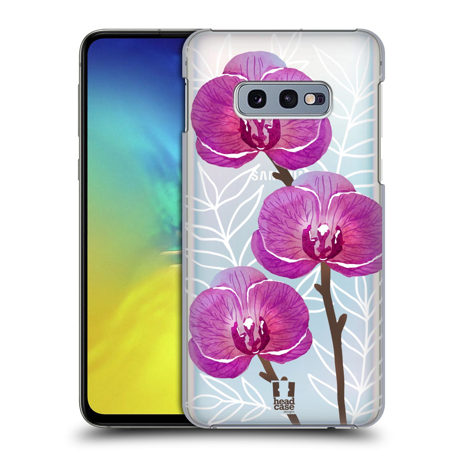 Pouzdro na mobil Samsung Galaxy S10e - HEAD CASE - Orchideje fialová