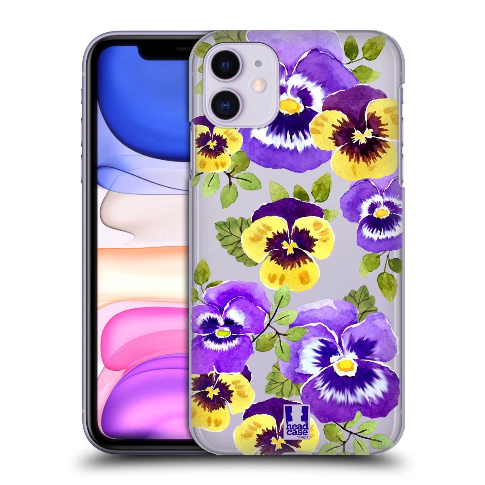 Pouzdro na mobil Apple Iphone 11 - HEAD CASE - Maceška fialová barva