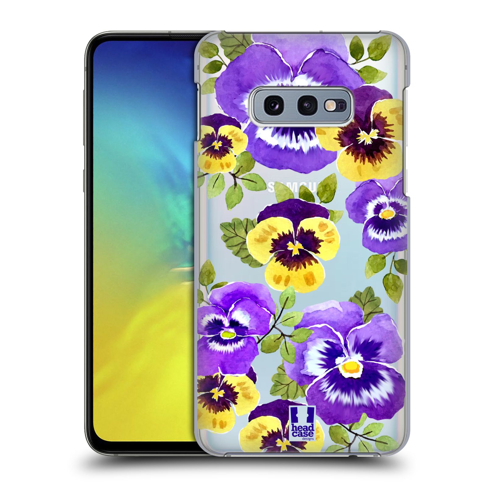 Pouzdro na mobil Samsung Galaxy S10e - HEAD CASE - Maceška fialová barva