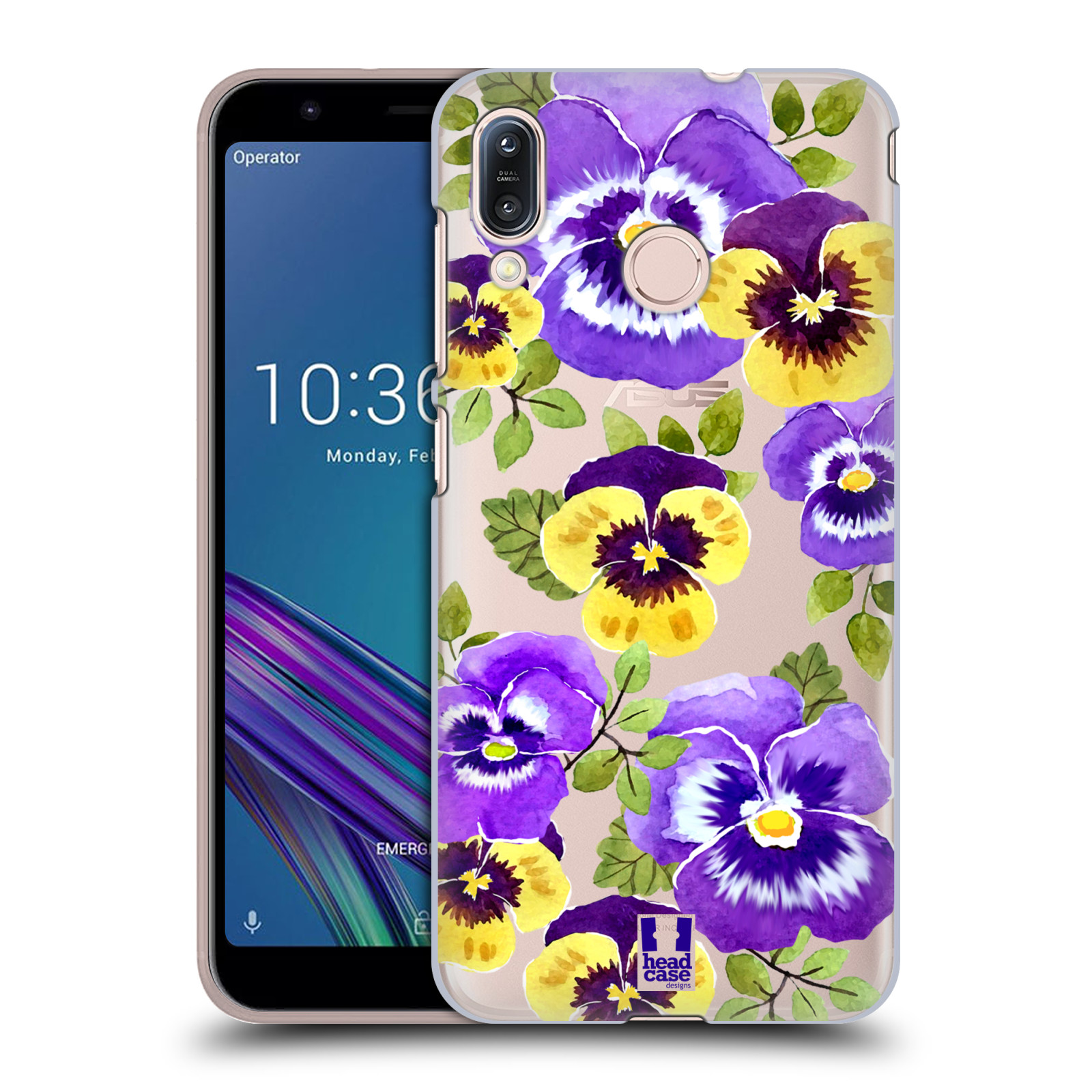 Pouzdro na mobil Asus Zenfone Max M1 (ZB555KL) - HEAD CASE - Maceška fialová barva