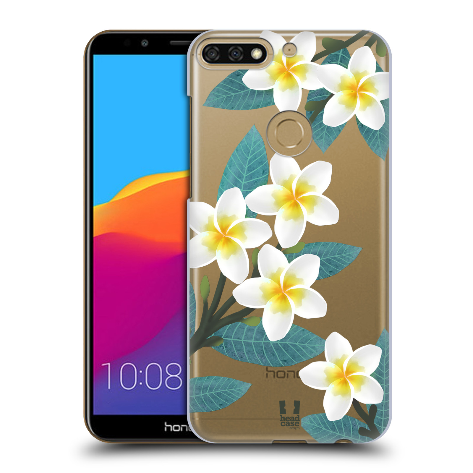 HEAD CASE plastový obal na mobil Honor 7c květinové vzory Plumérie
