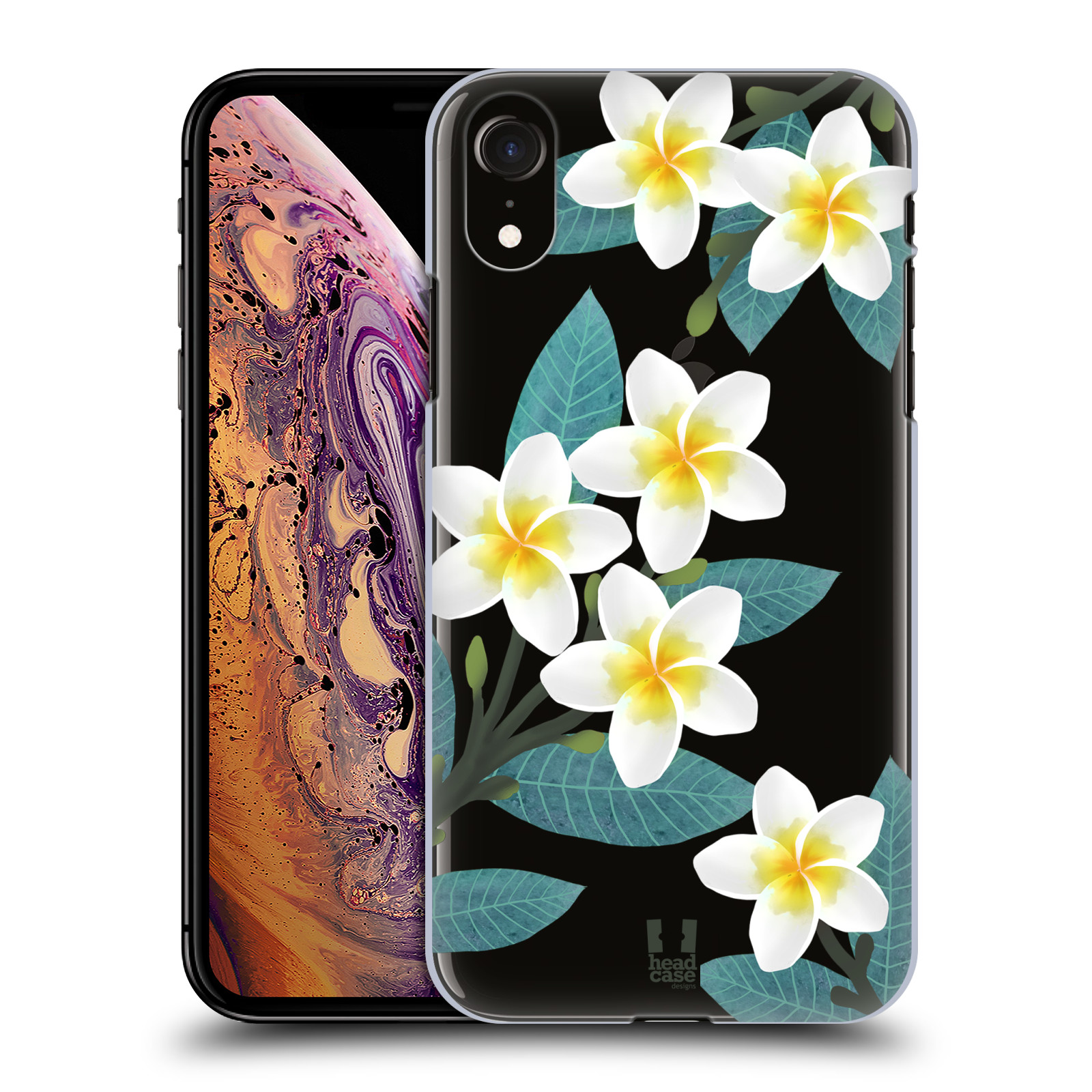 HEAD CASE plastový obal na mobil Apple Iphone XR květinové vzory Plumérie