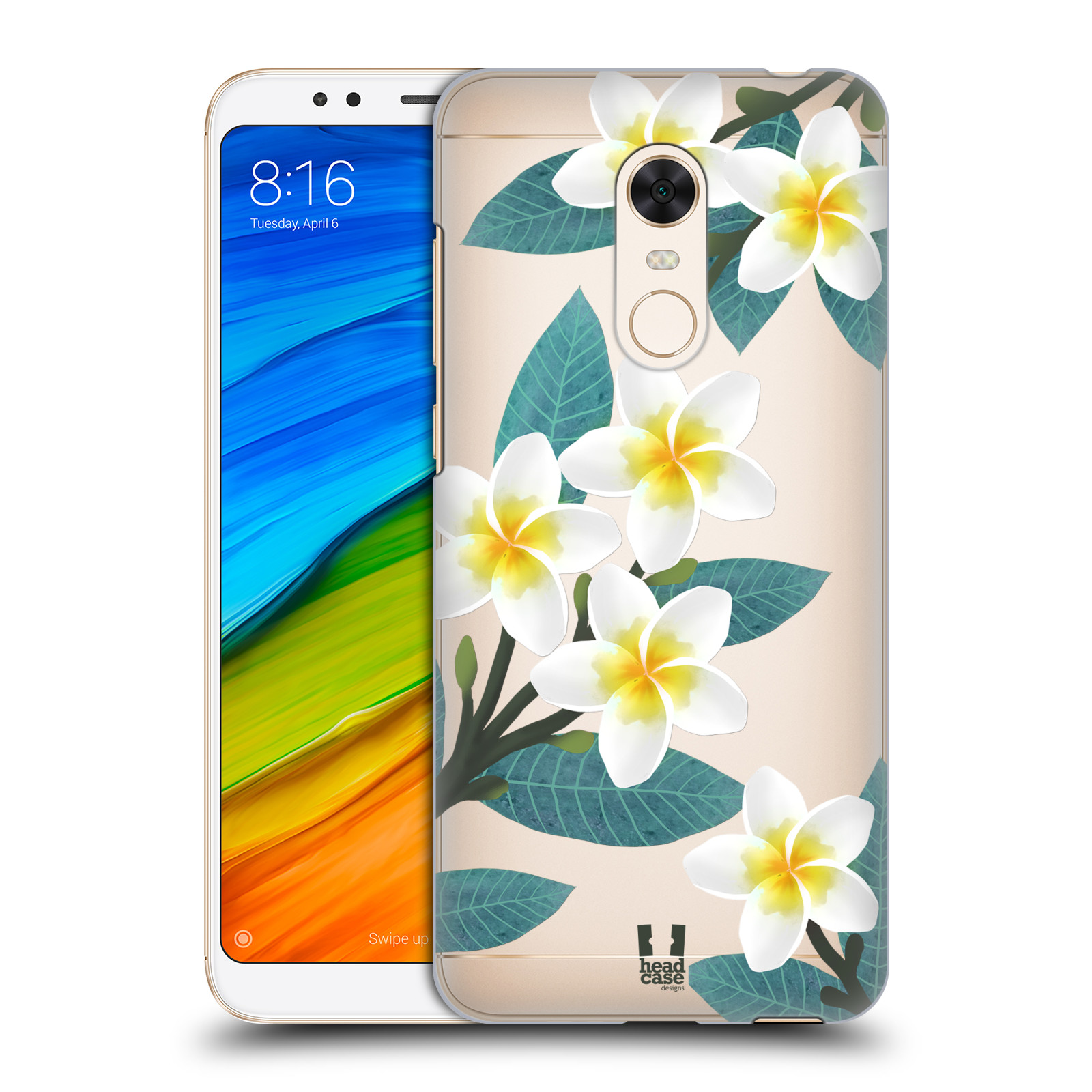 HEAD CASE plastový obal na mobil Xiaomi Redmi 5 PLUS květinové vzory Plumérie
