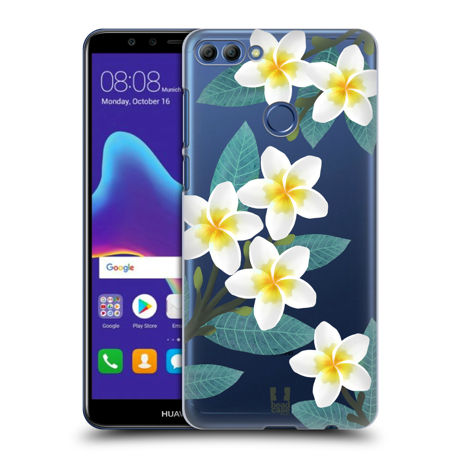 HEAD CASE plastový obal na mobil Huawei Y9 2018 květinové vzory Plumérie