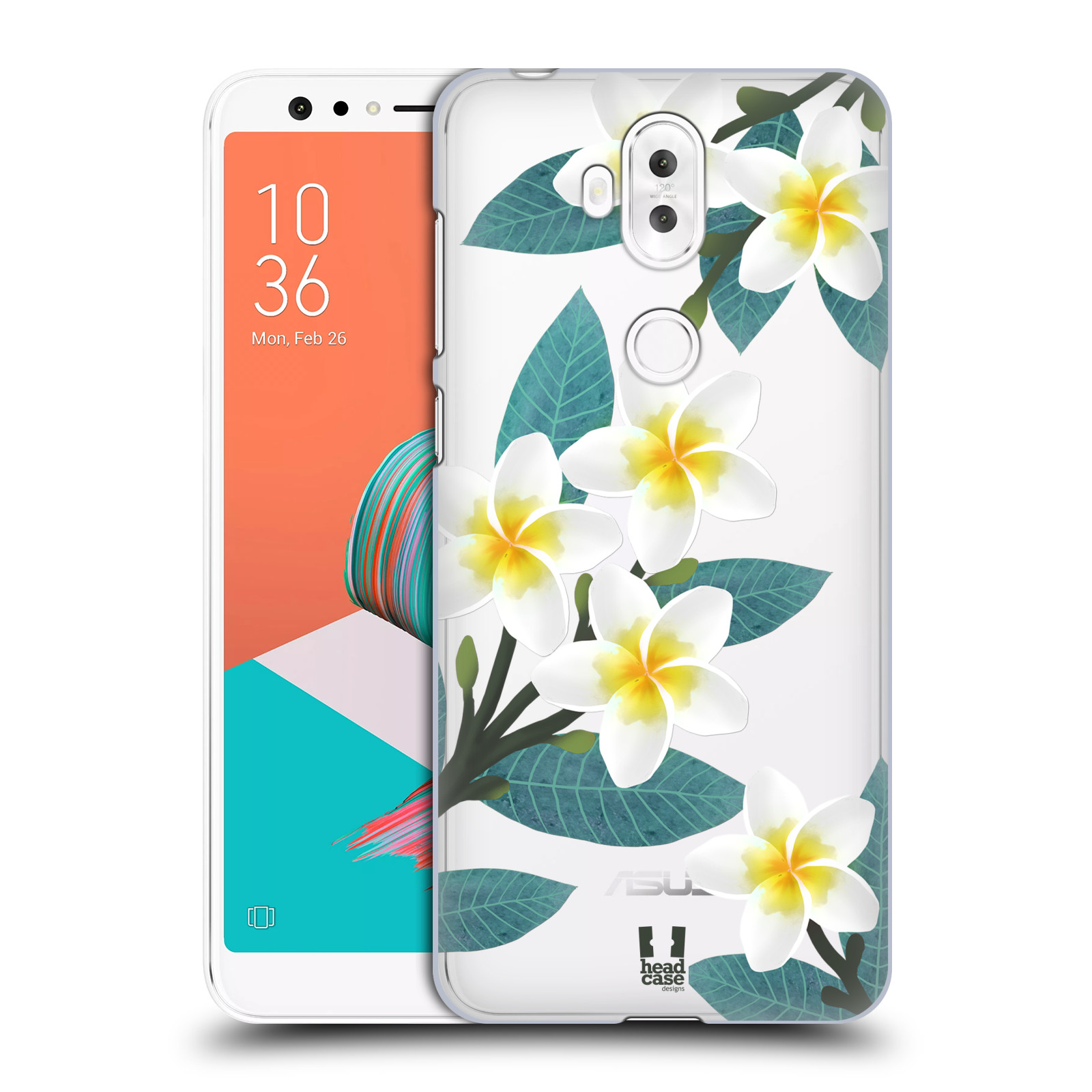 HEAD CASE plastový obal na mobil Asus Zenfone 5 LITE ZC600KL květinové vzory Plumérie