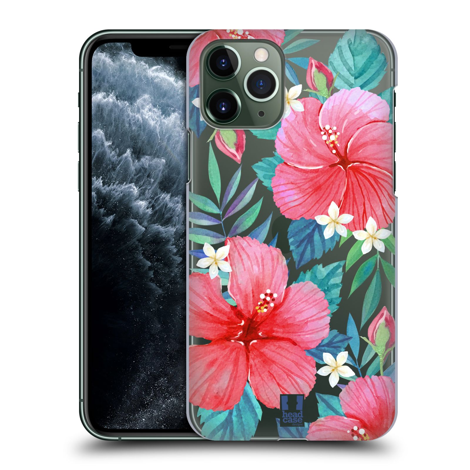 Pouzdro na mobil Apple Iphone 11 PRO - HEAD CASE - květinové vzory Ibišek čínská růže