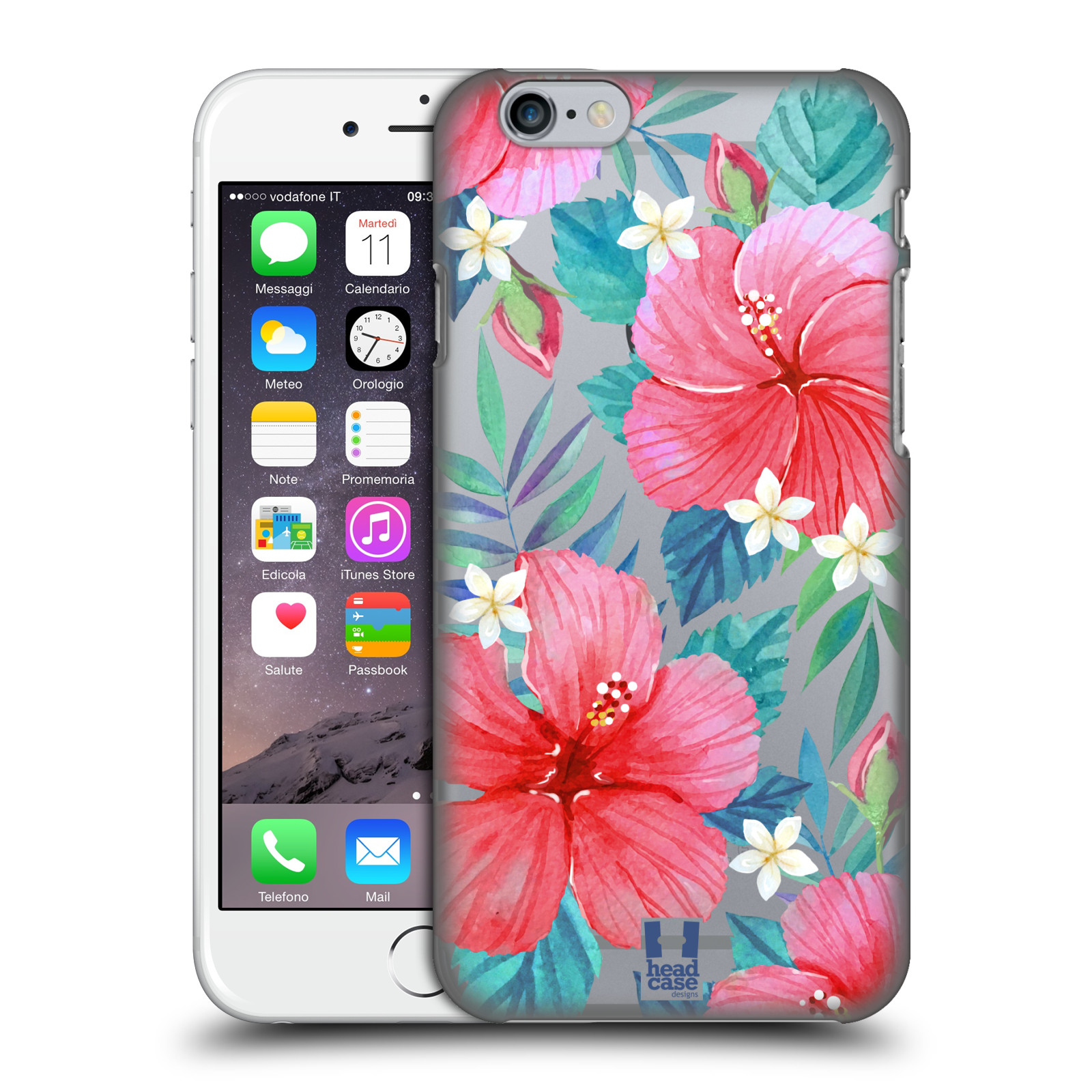 Plastové pouzdro pro mobil Apple Iphone 6/6S květinové vzory Ibišek čínská růže