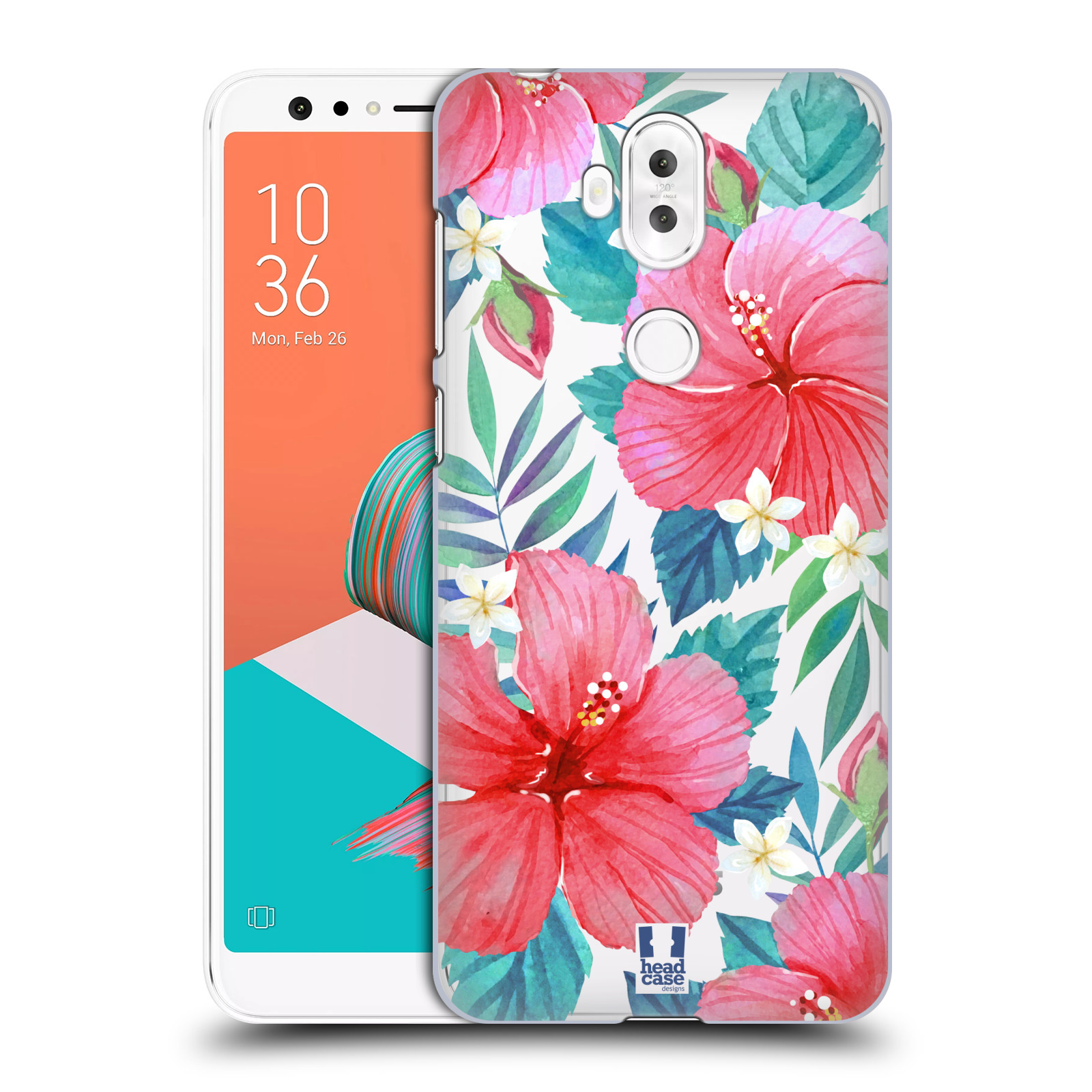 HEAD CASE plastový obal na mobil Asus Zenfone 5 LITE ZC600KL květinové vzory Ibišek čínská růže