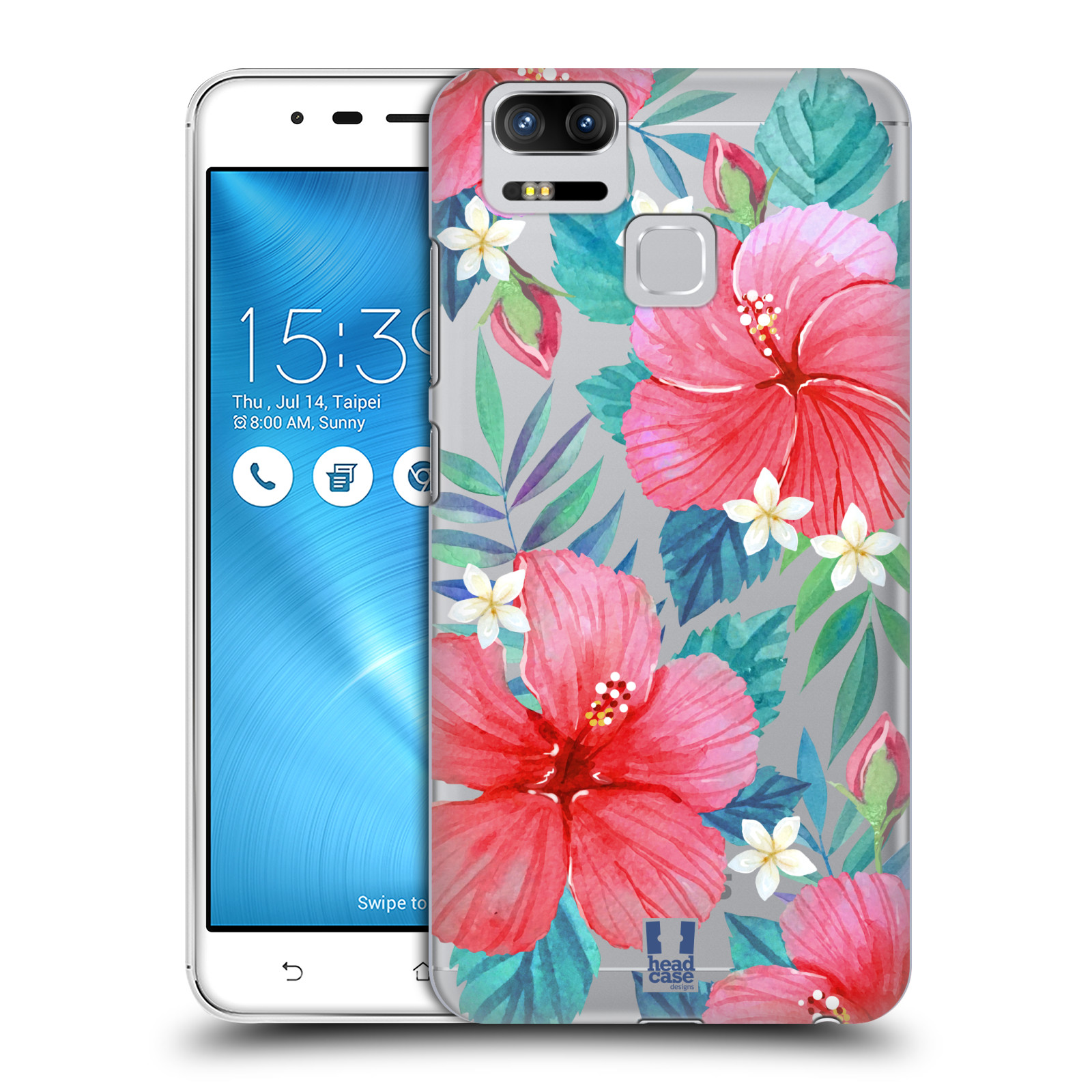 HEAD CASE plastový obal na mobil Asus Zenfone 3 Zoom ZE553KL květinové vzory Ibišek čínská růže